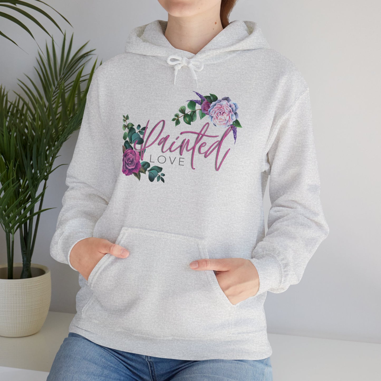 Painted Love Customs Floral Logo Hoodie