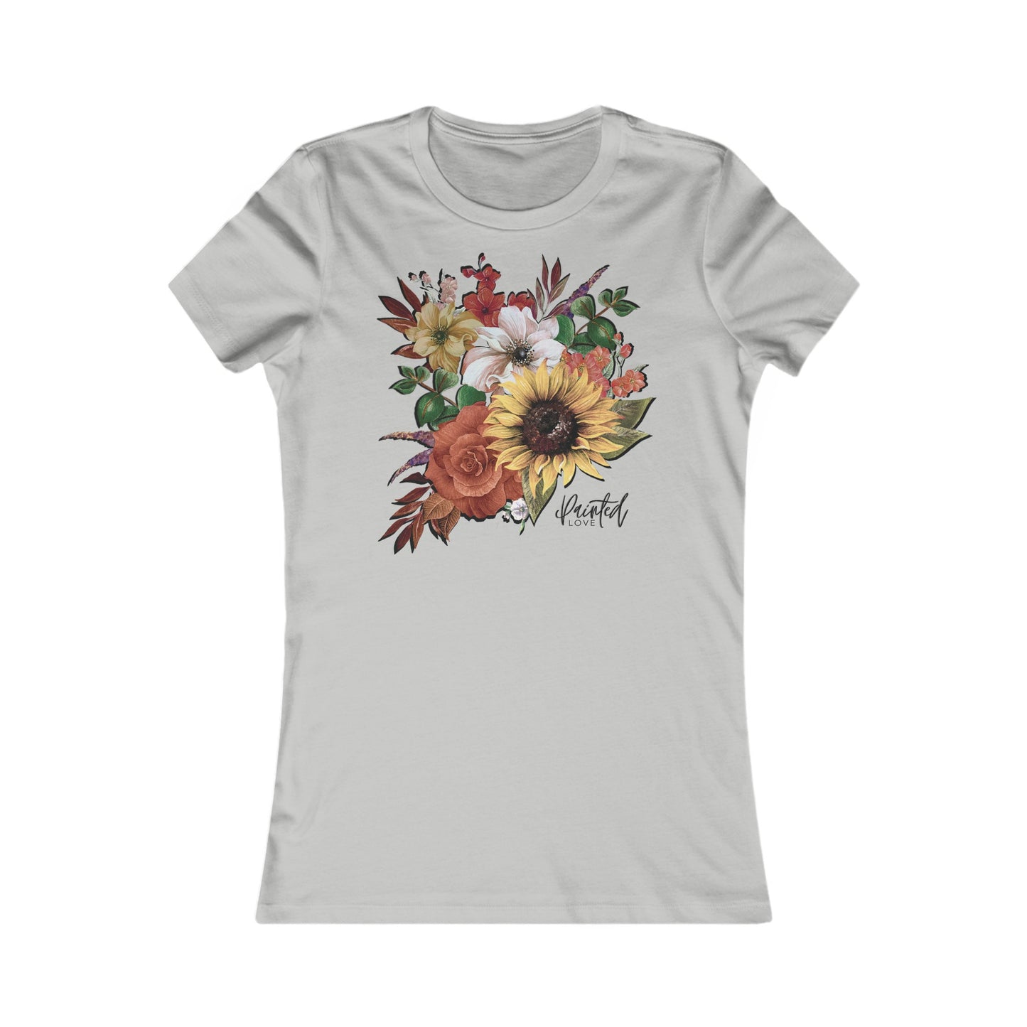 September Flowers Bouquet Women's Fitted Tee