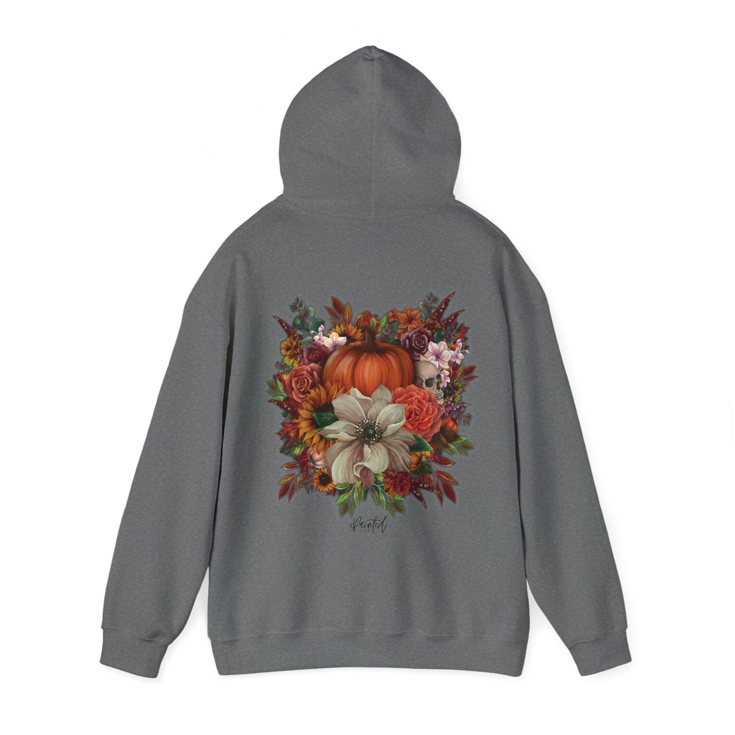 Halloween Flowers Back Hoodie