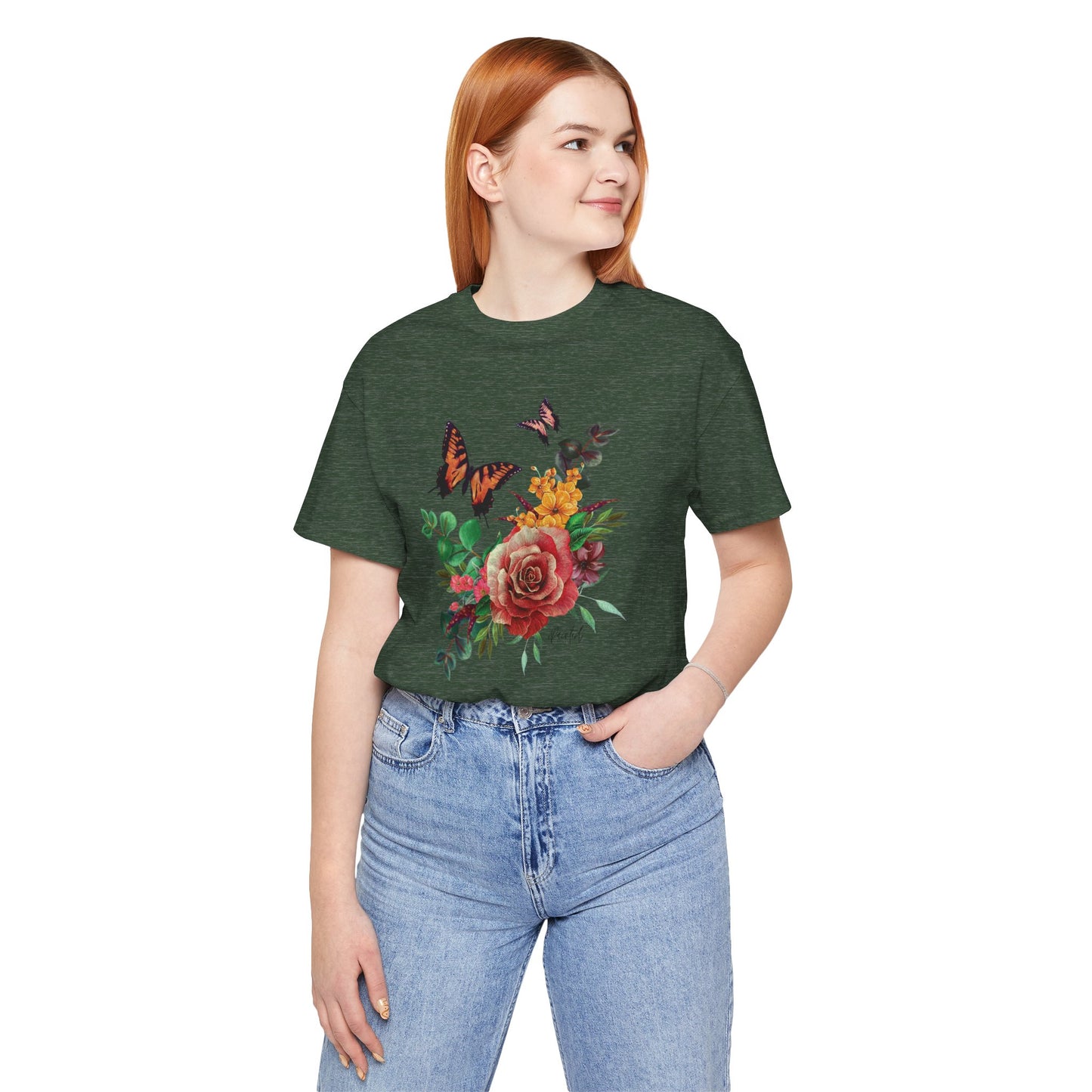 Floral Butterfly T-Shirt