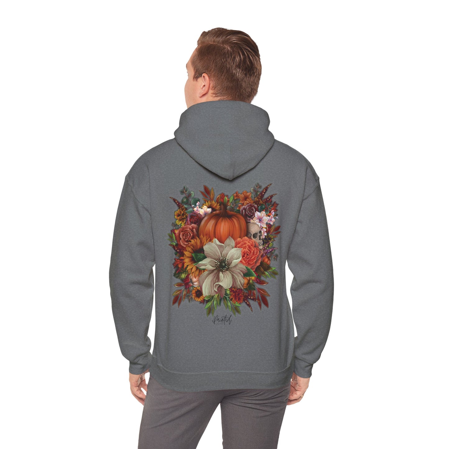 Halloween Flowers Back Hoodie