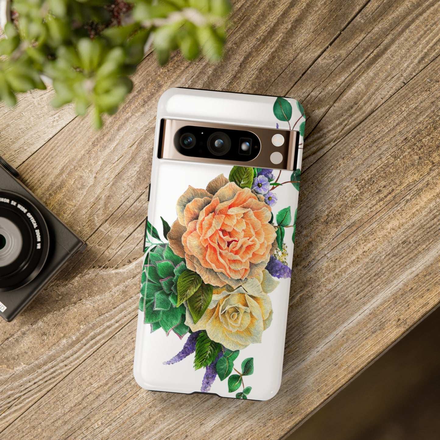 Painted Love Customs Floral Phone Case