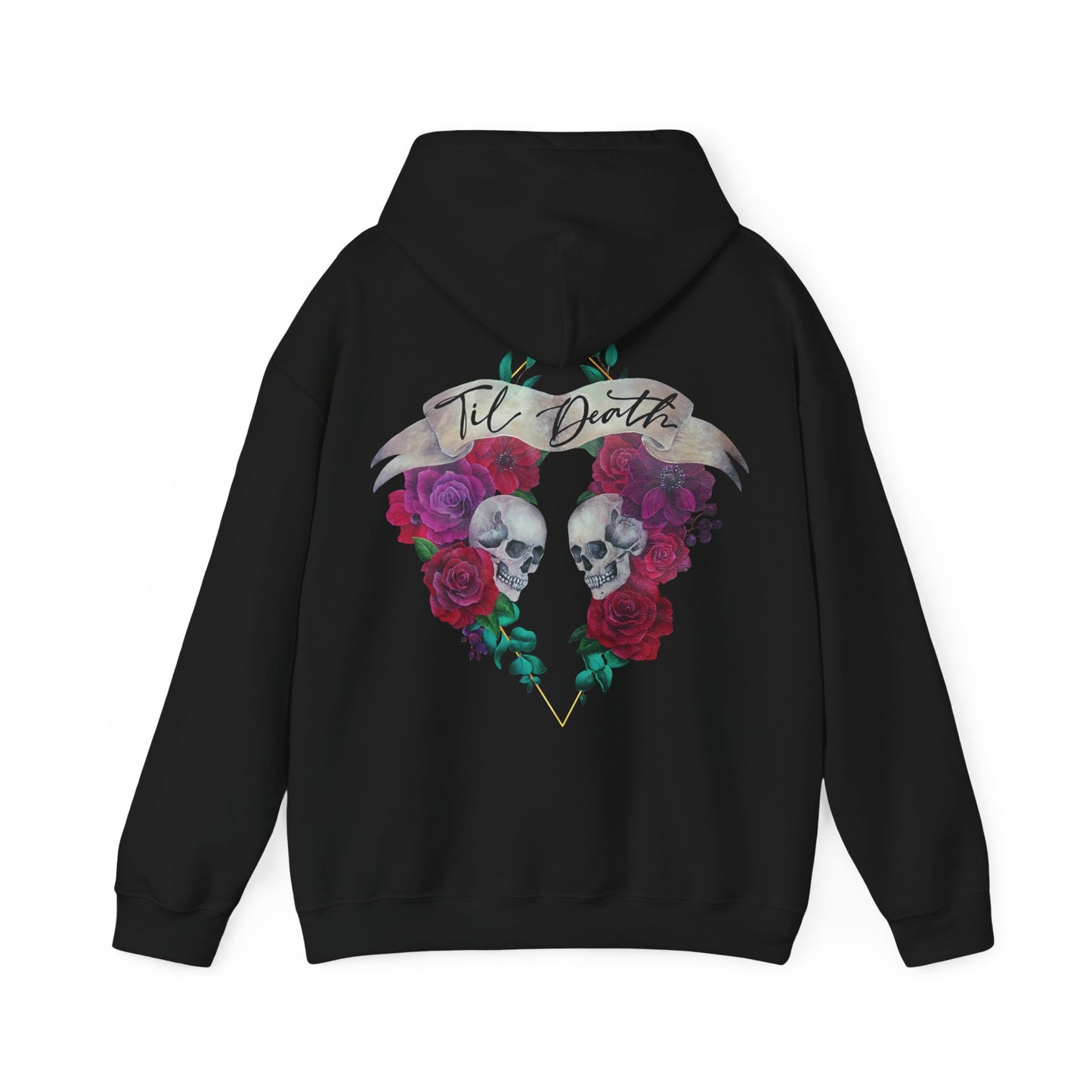 Skull and Roses Back Hoodie