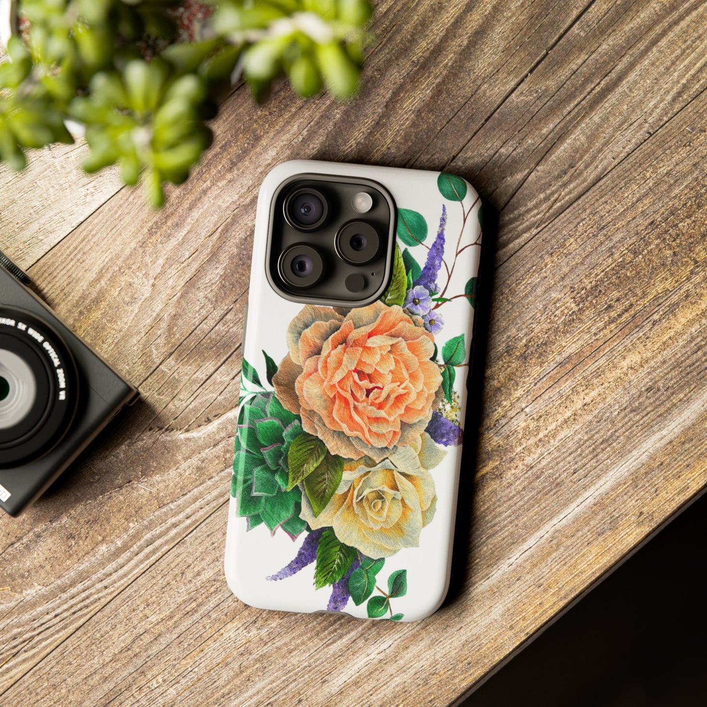 Painted Love Customs Floral Phone Case