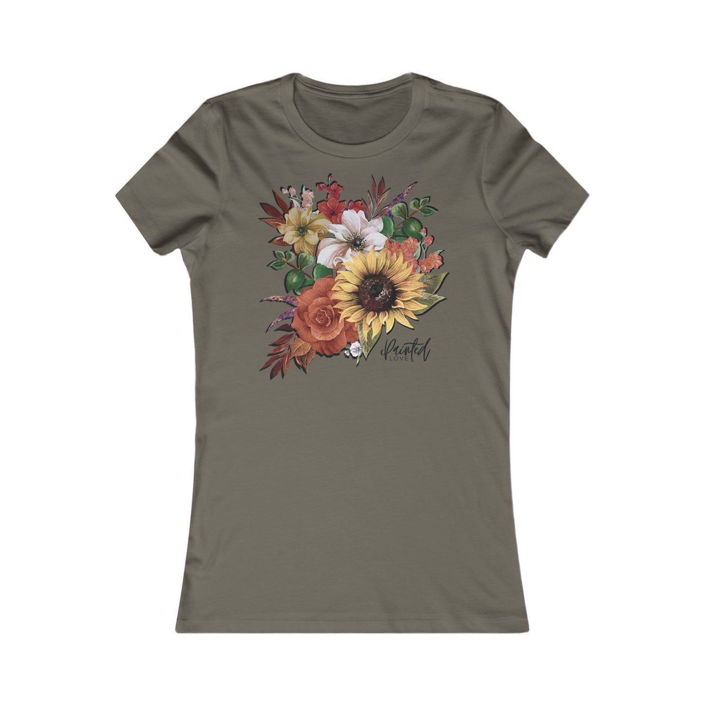 September Flowers Bouquet Women's Fitted Tee