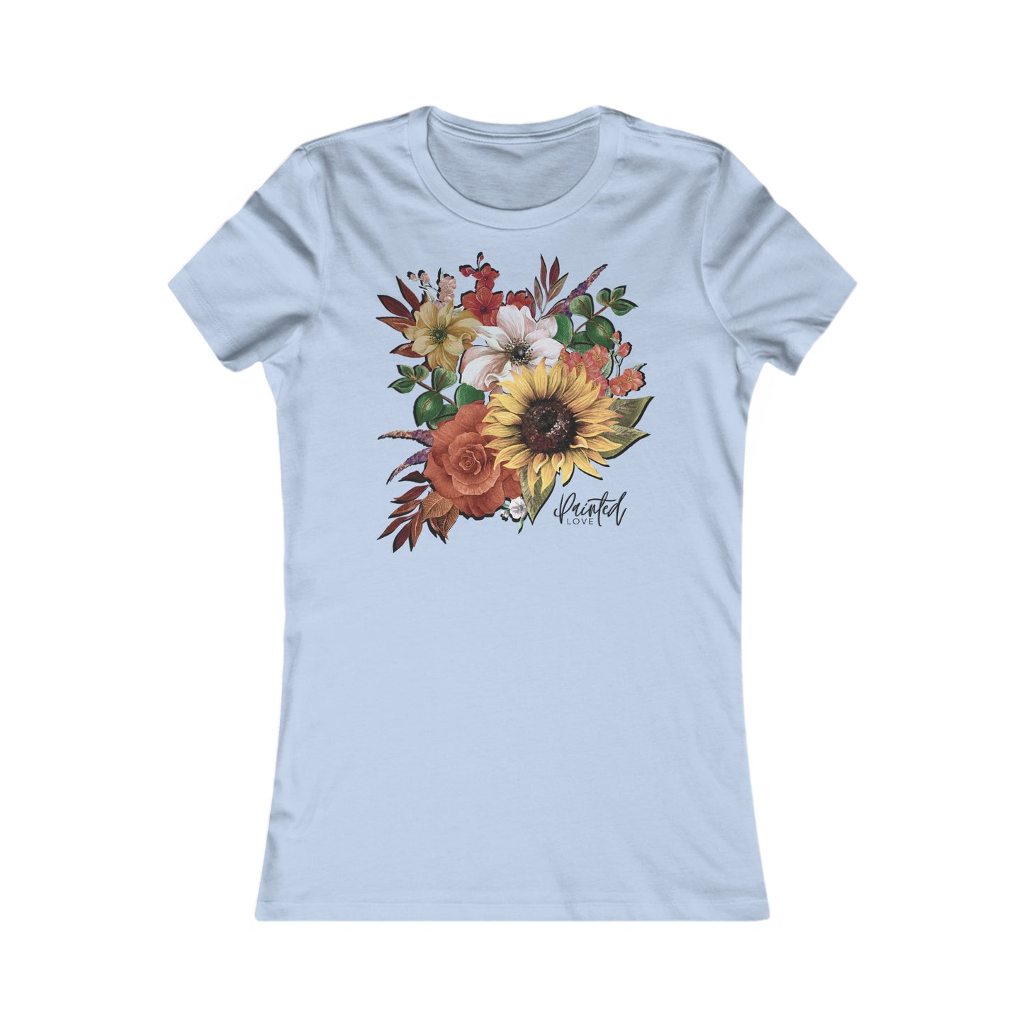 September Flowers Bouquet Women's Fitted Tee