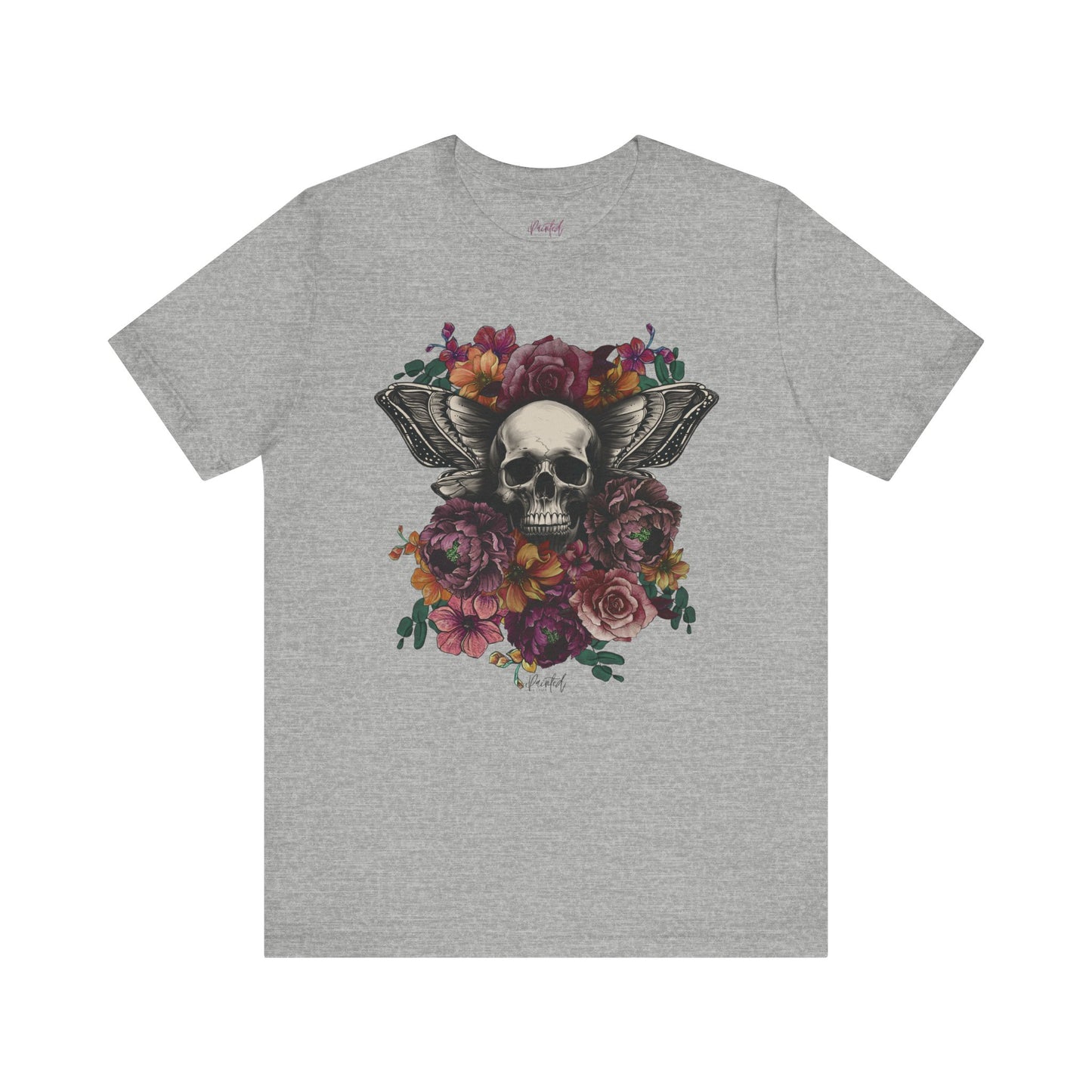 Floral Skull Tattoo Style Tee