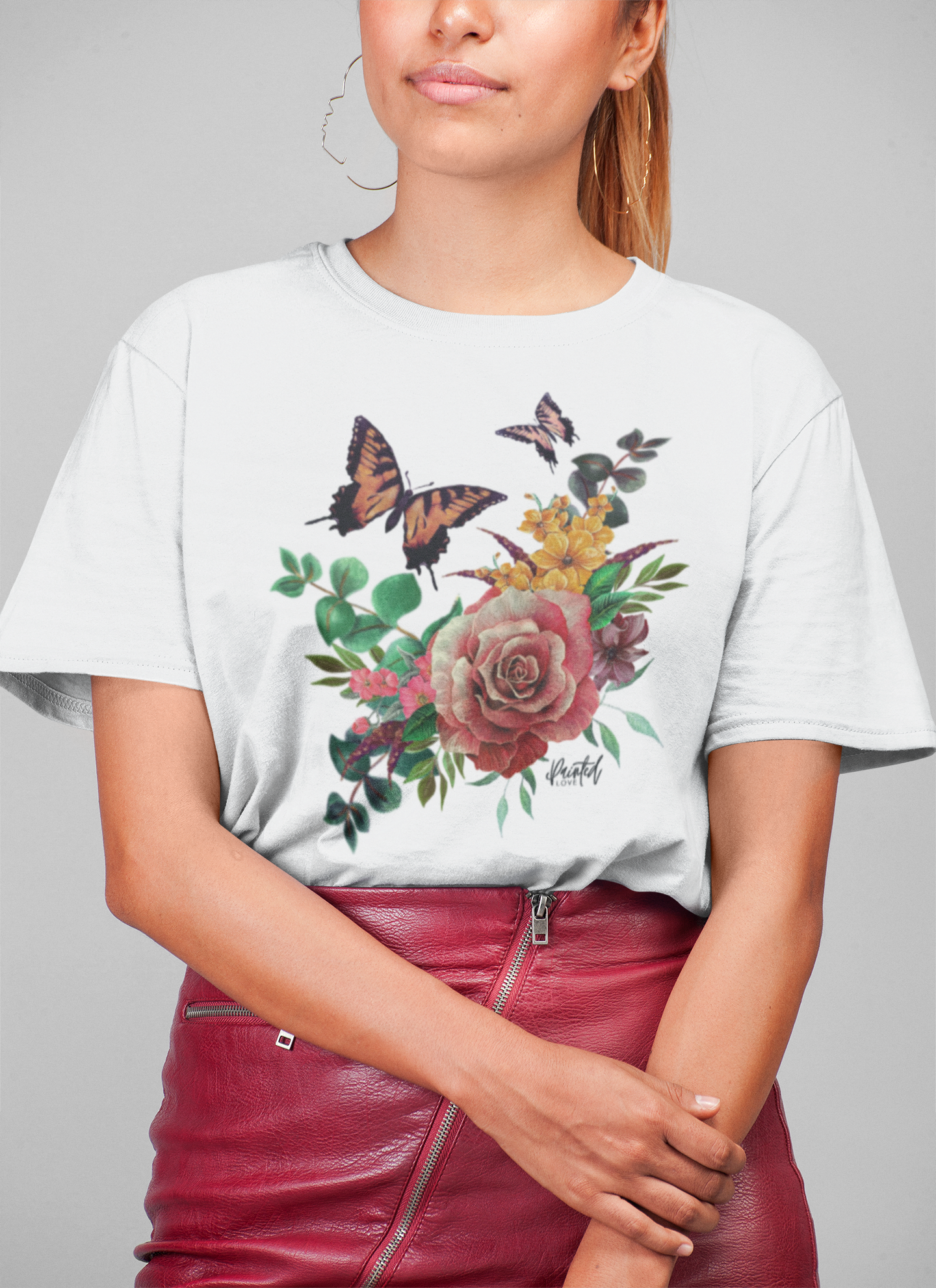 Floral Butterfly T-Shirt