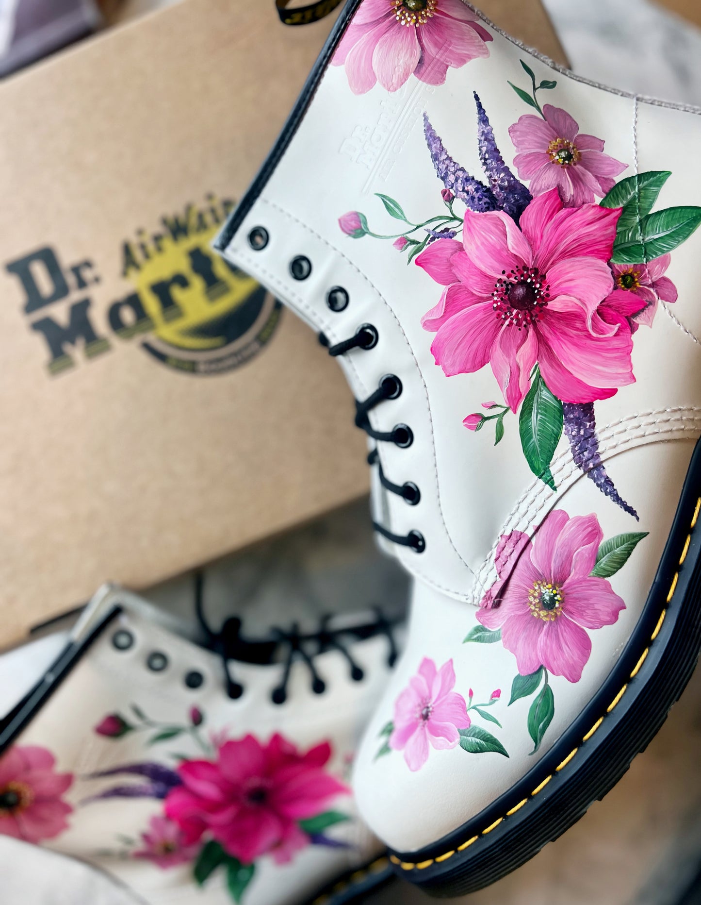 Custom Doc Martens, Painted Dr Martens