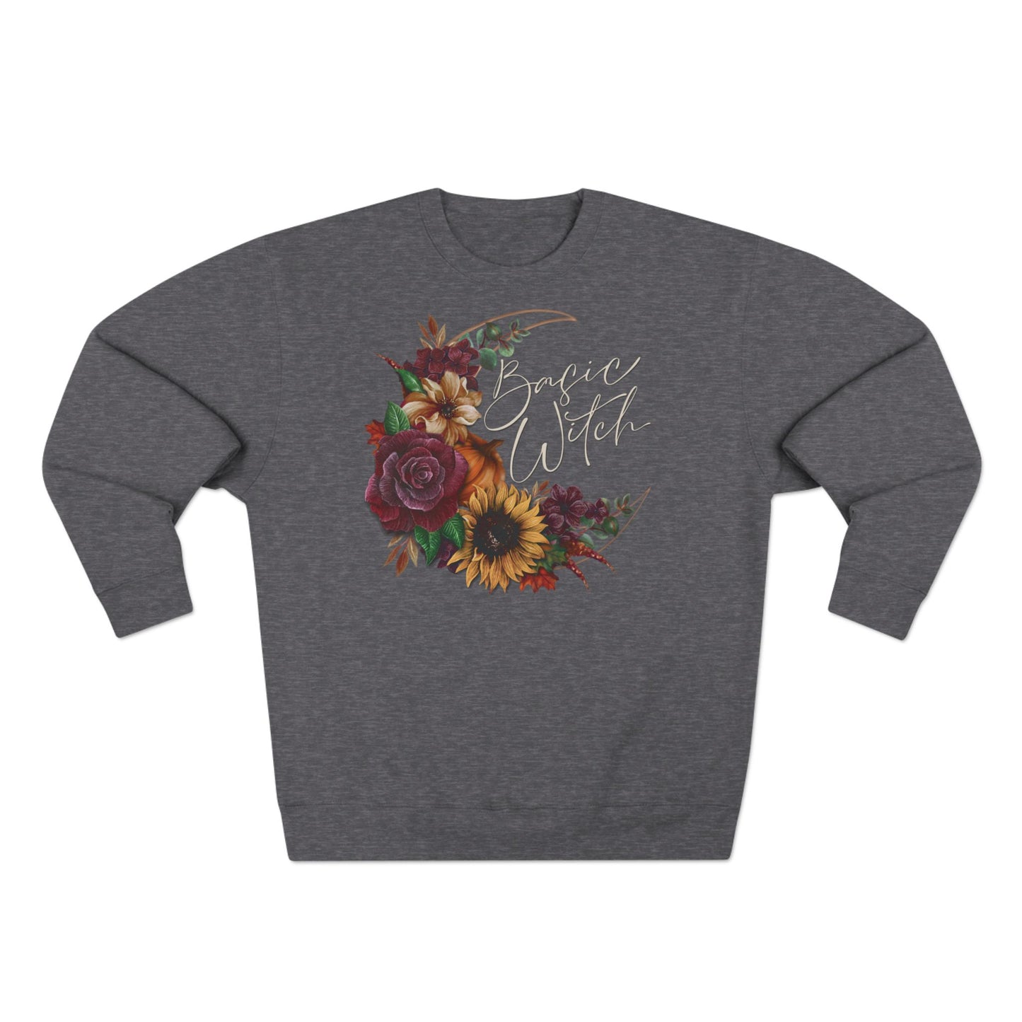 “Basic Witch” Halloween Floral Sweatshirt