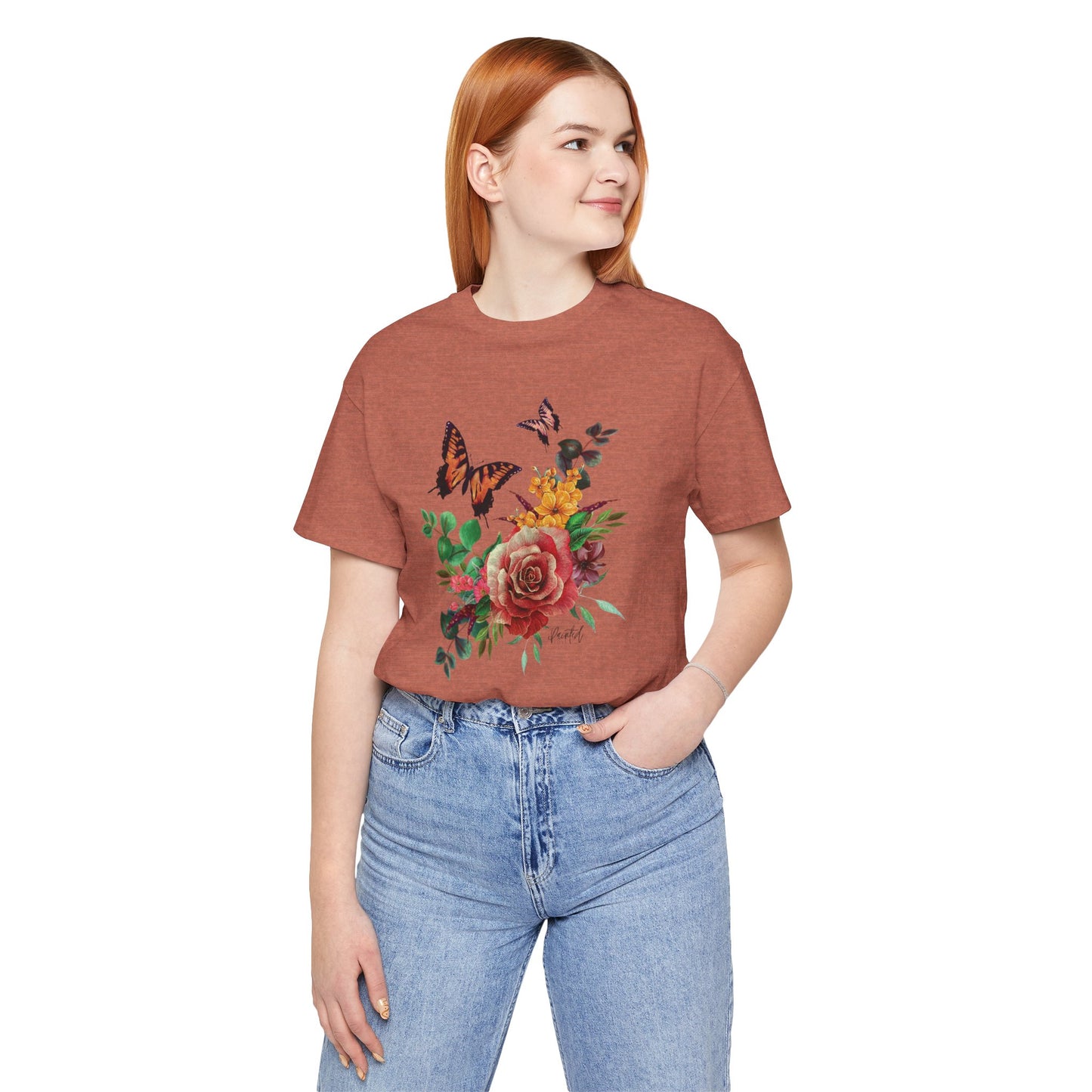 Floral Butterfly T-Shirt