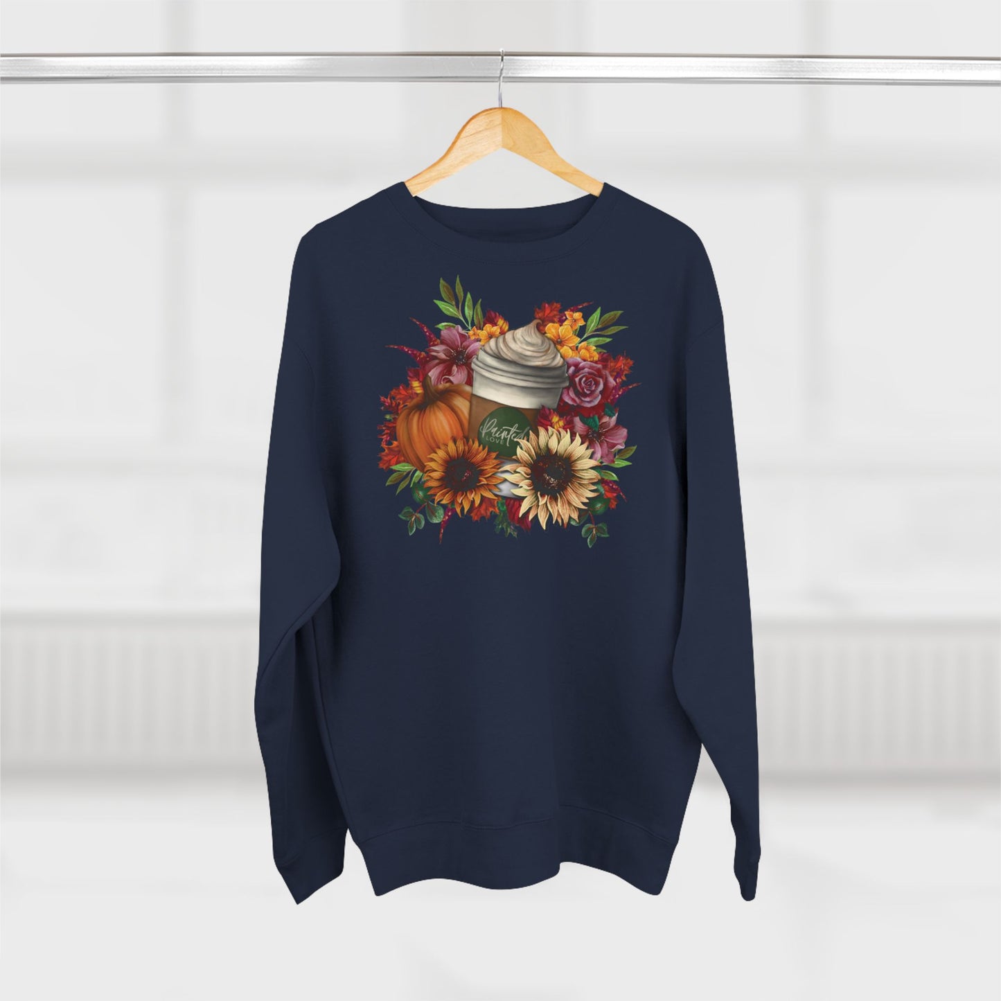 Pumpkin Spice Latte Floral Sweatshirt