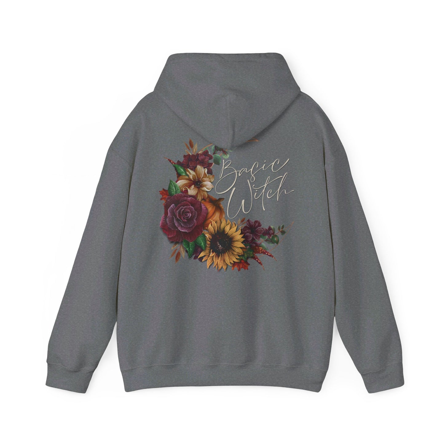 Basic Witch Halloween Floral Hoodie -Various Colours