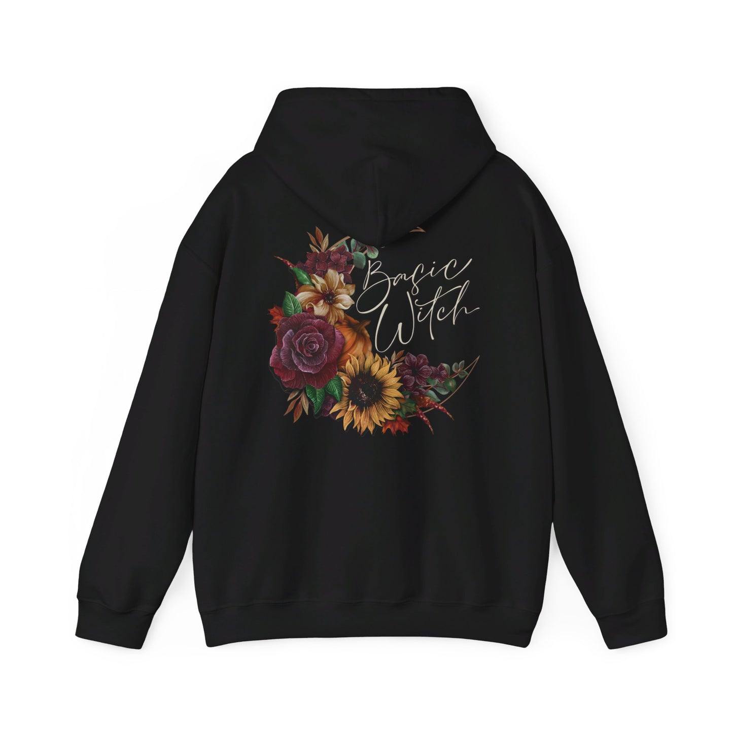 Basic Witch Halloween Floral Hoodie -Various Colours