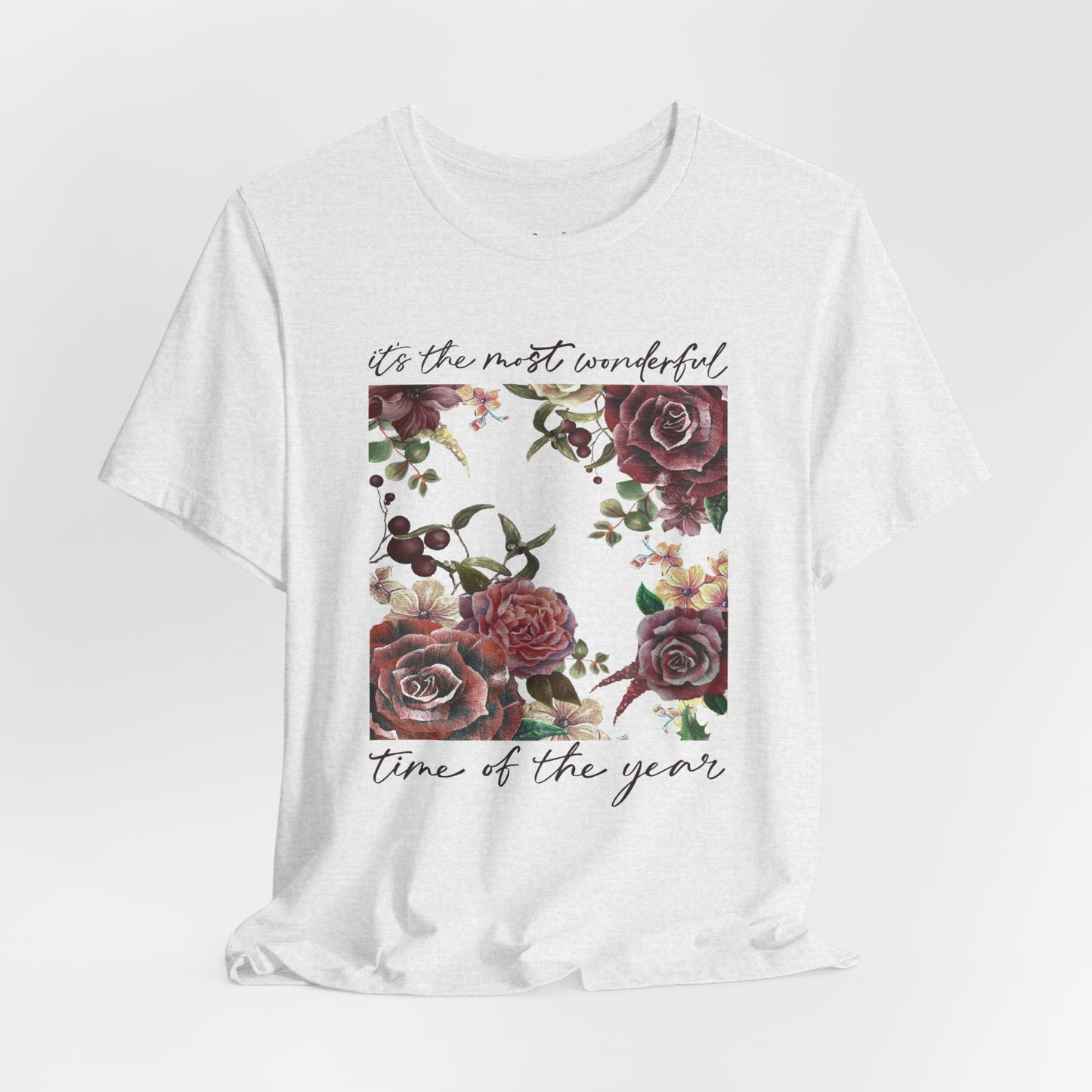 Vintage Floral Christmas T-Shirt