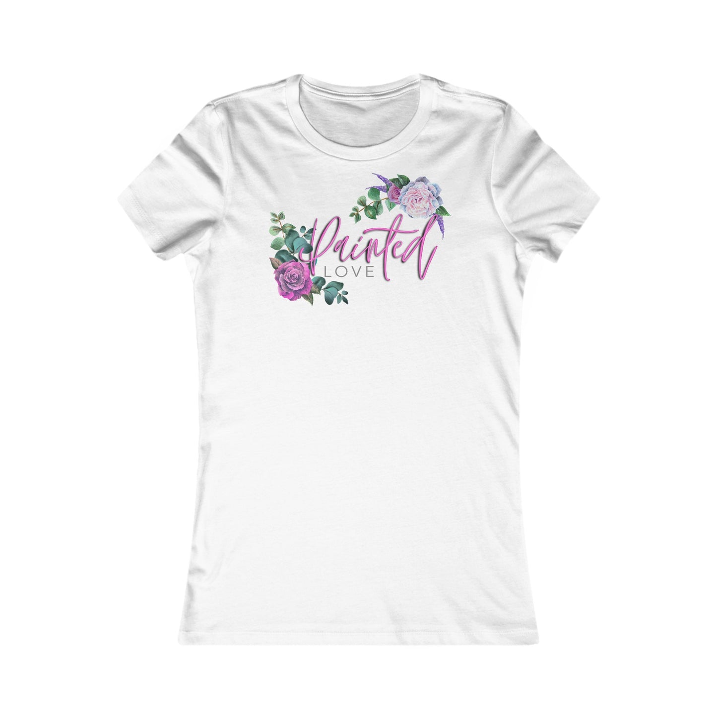 Painted Love Customs Logo Women’s fitted Tee