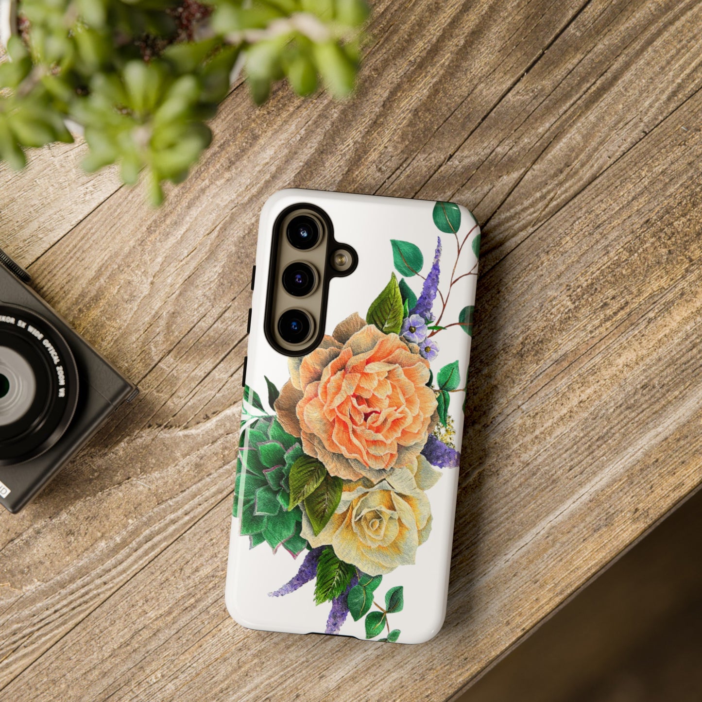 Painted Love Customs Floral Phone Case