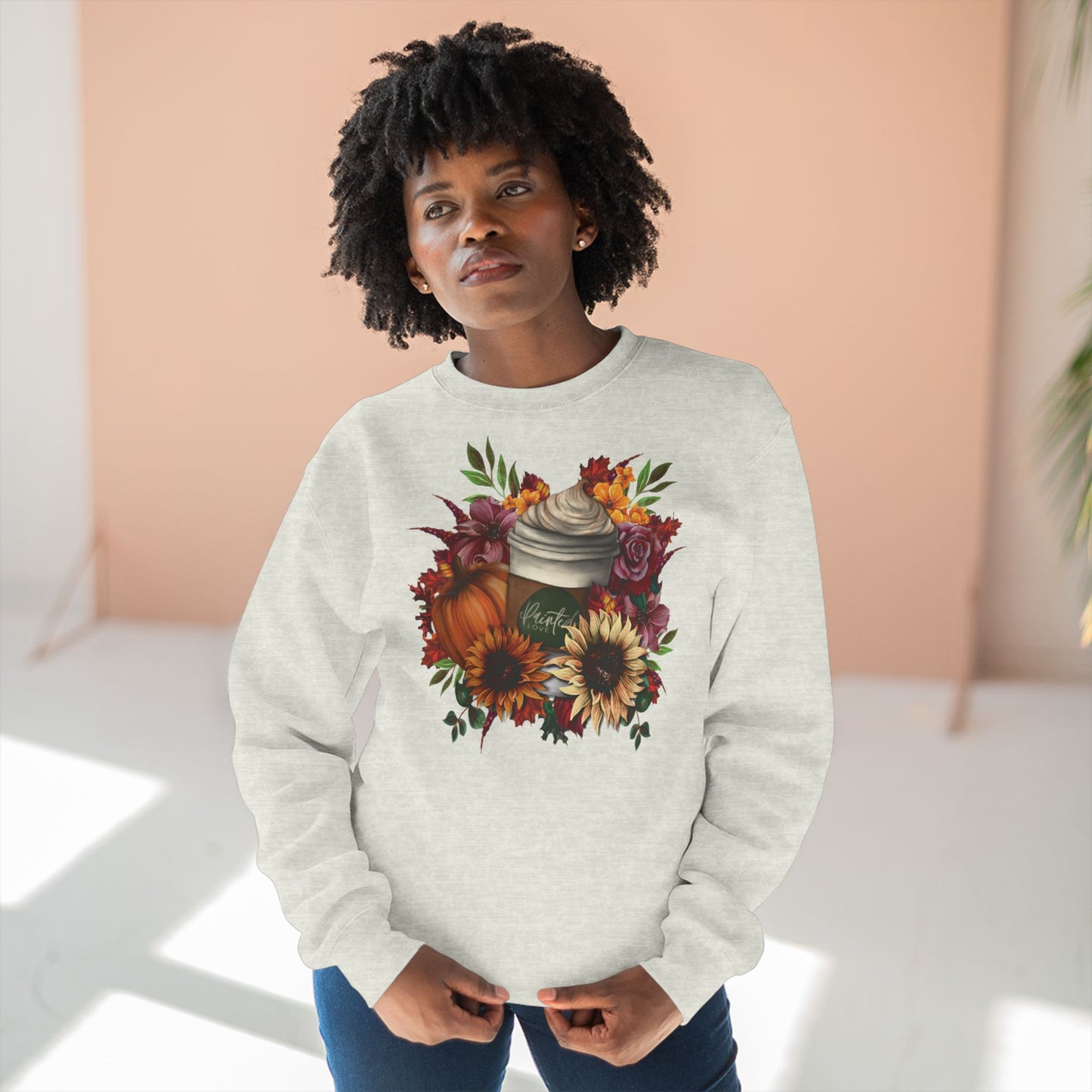 Pumpkin Spice Latte Floral Sweatshirt