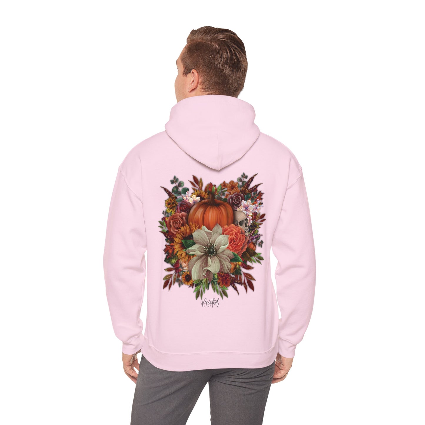 Halloween Flowers Back Hoodie