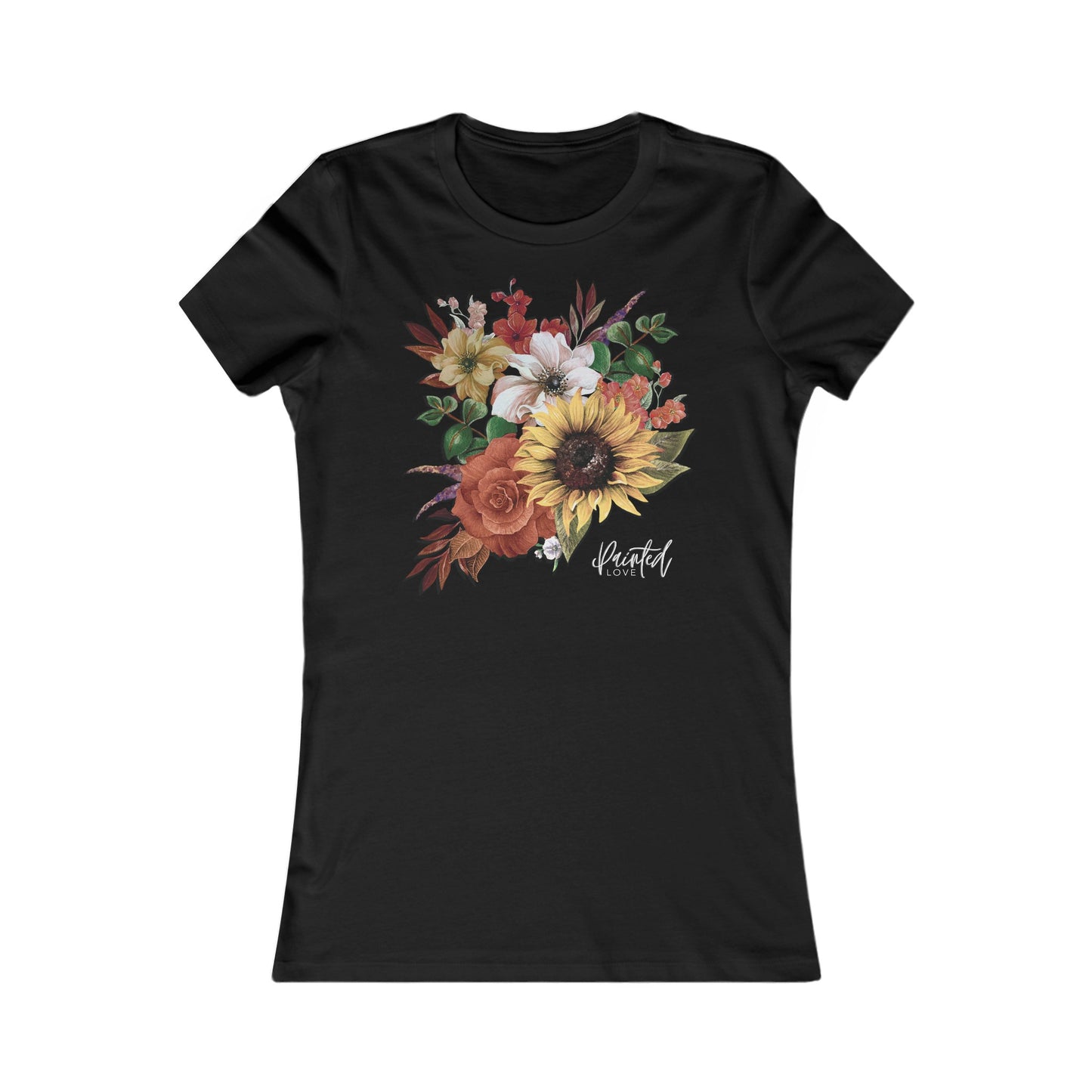 September Flowers Bouquet Women's Fitted Tee