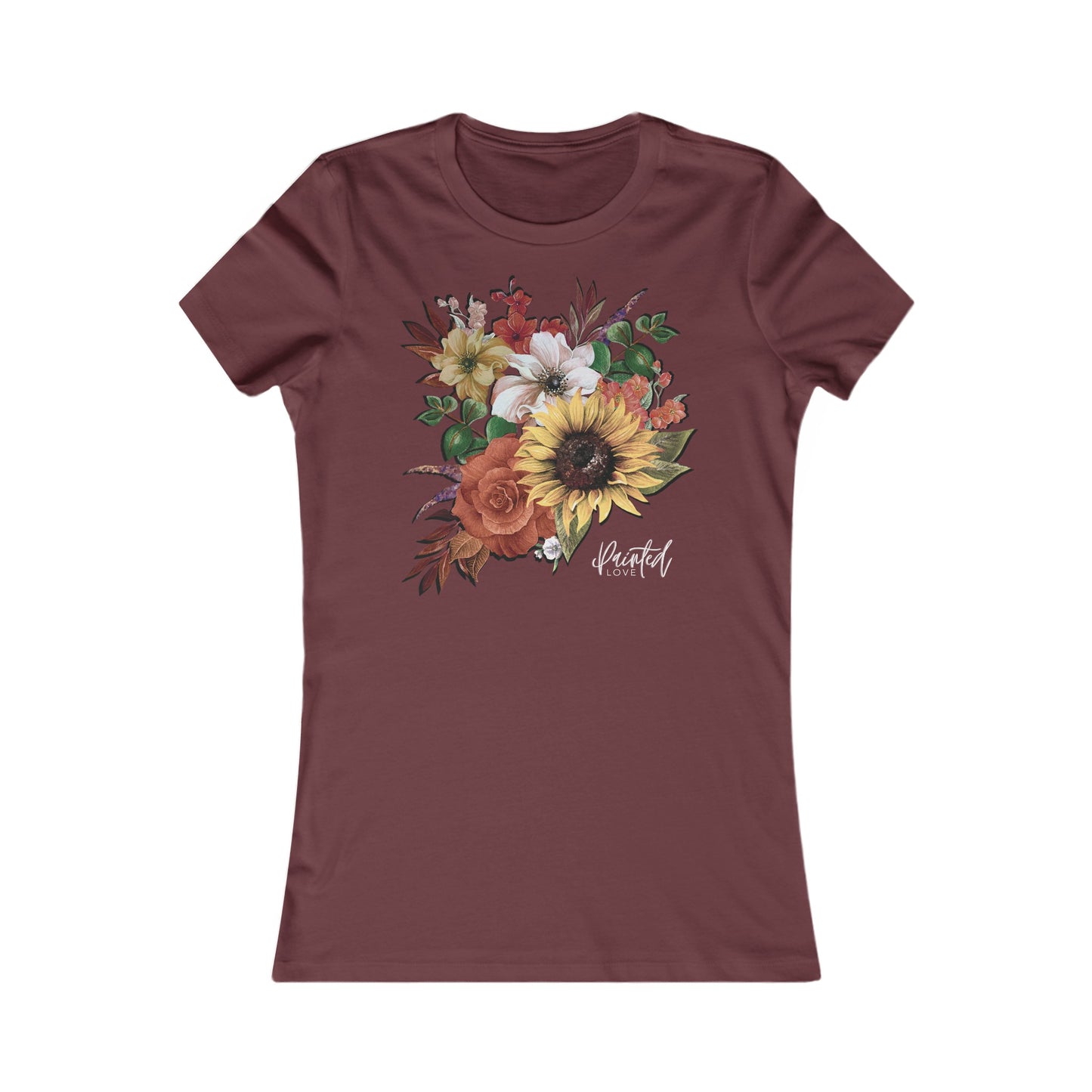 September Flowers Bouquet Women's Fitted Tee