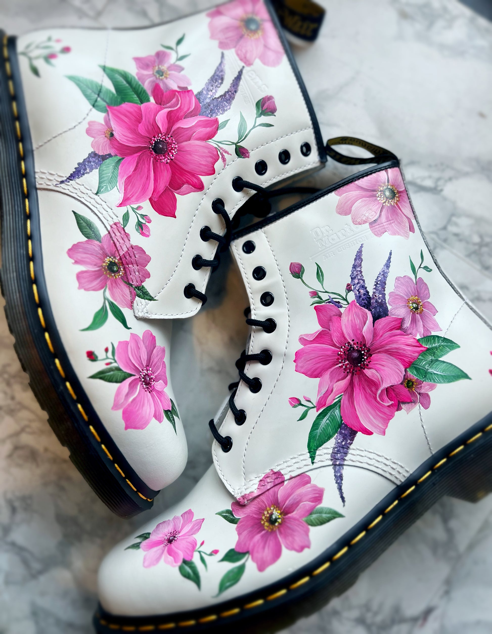 Pictorial Surface Crofton Doc Martens Custom Hand Painted Doc