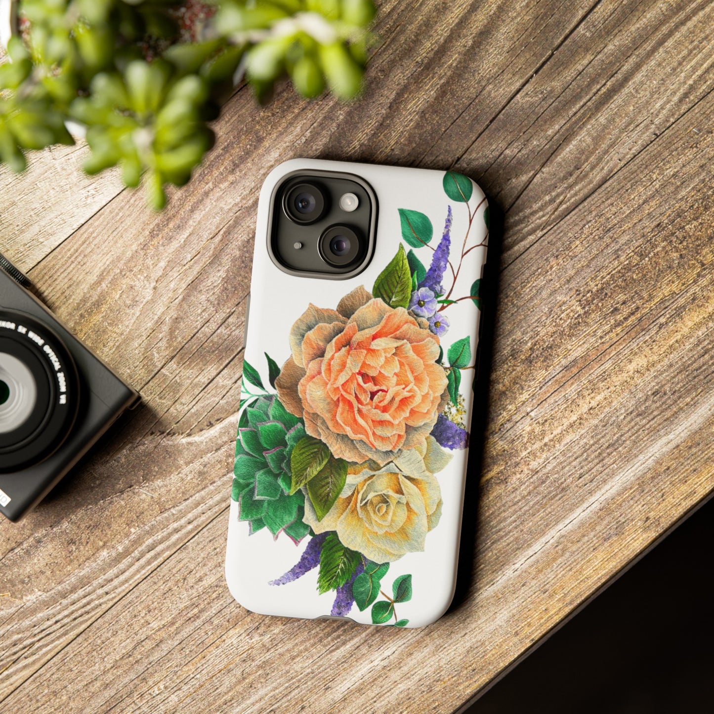 Painted Love Customs Floral Phone Case