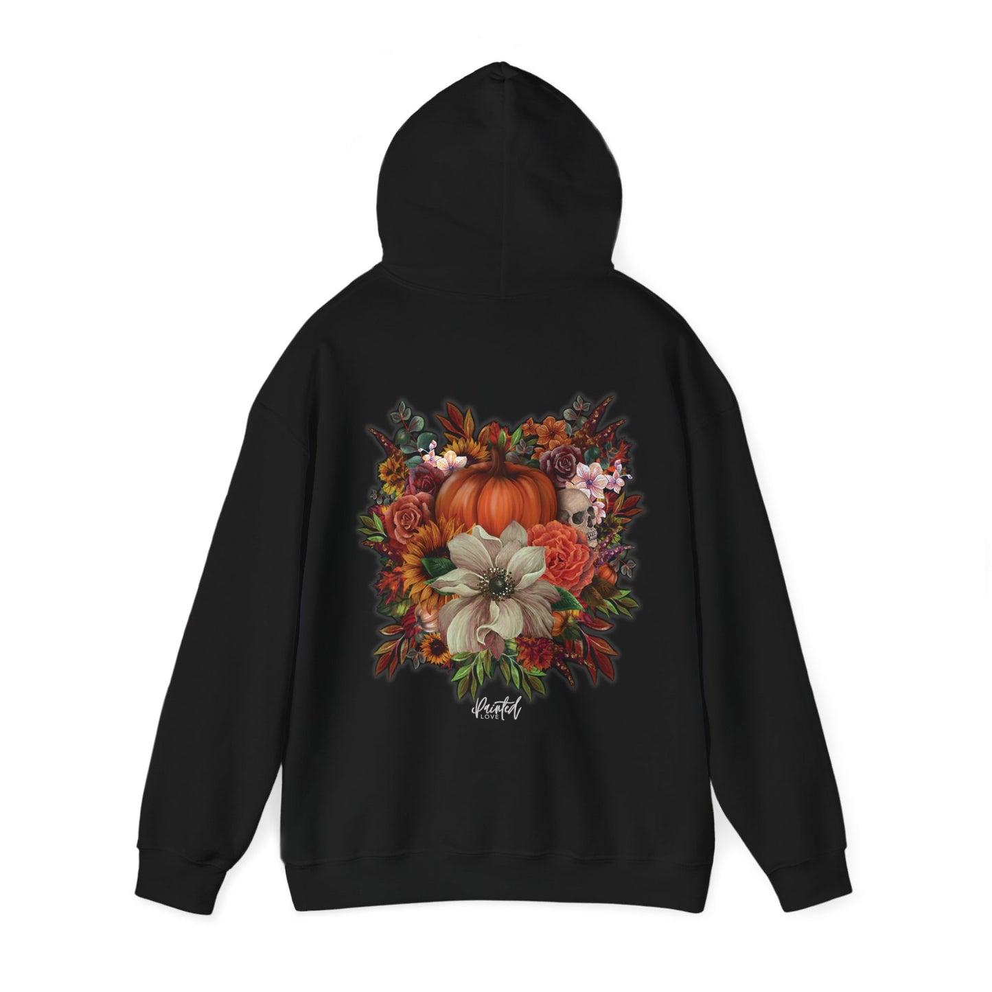 Halloween Flowers Back Hoodie