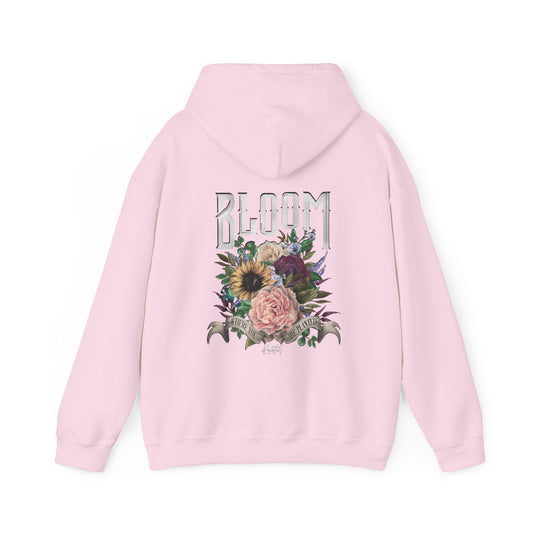 “Bloom Where You Are Planted” Back Design Unisex Hoodie