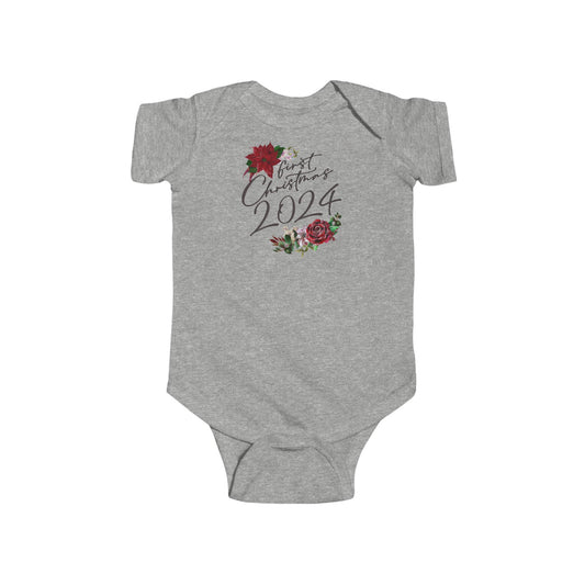 First Christmas Baby Bodysuit / Babygrow / Vest