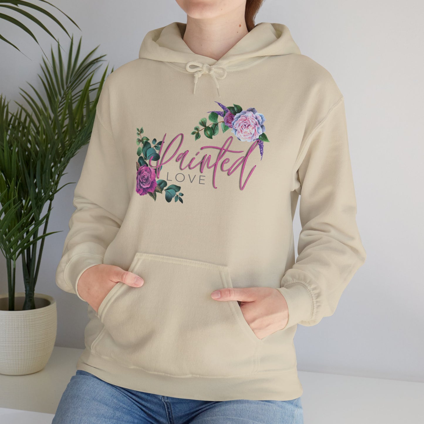 Painted Love Customs Floral Logo Hoodie