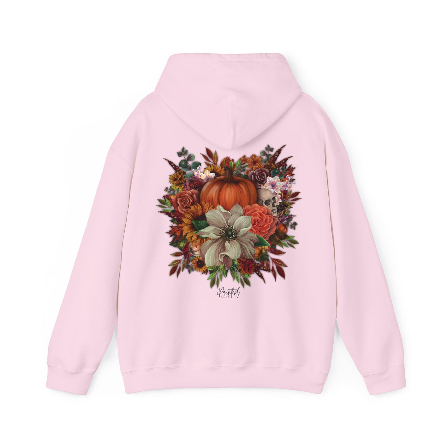 Halloween Flowers Back Hoodie