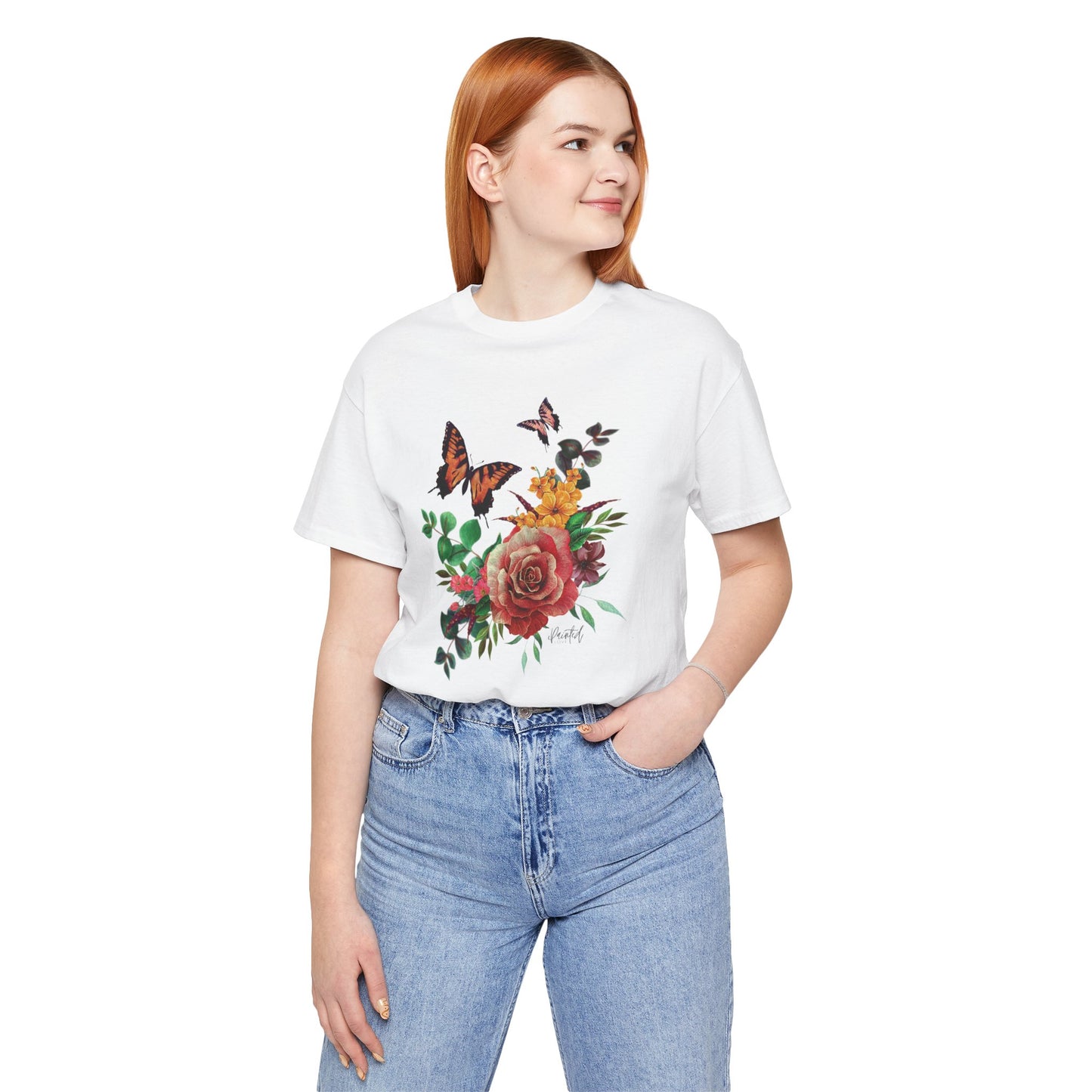 Floral Butterfly T-Shirt