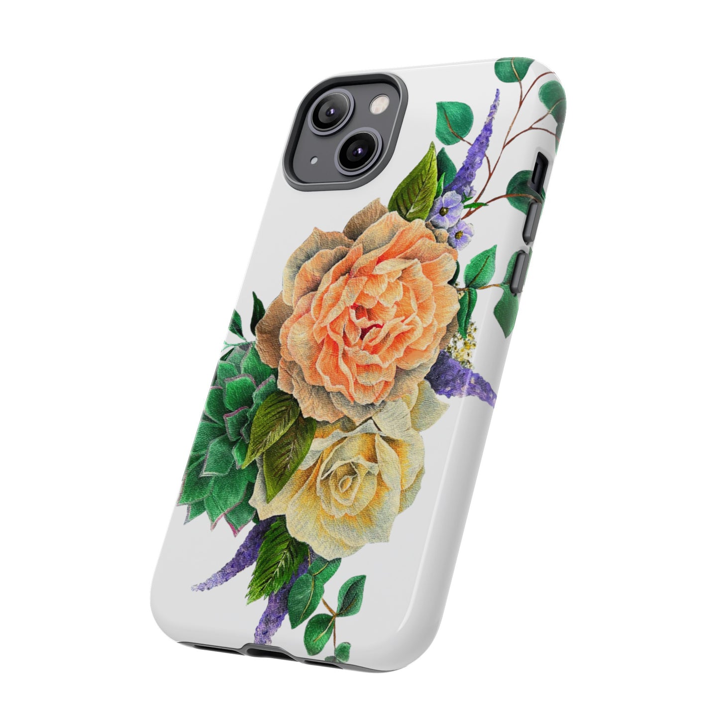 Painted Love Customs Floral Phone Case