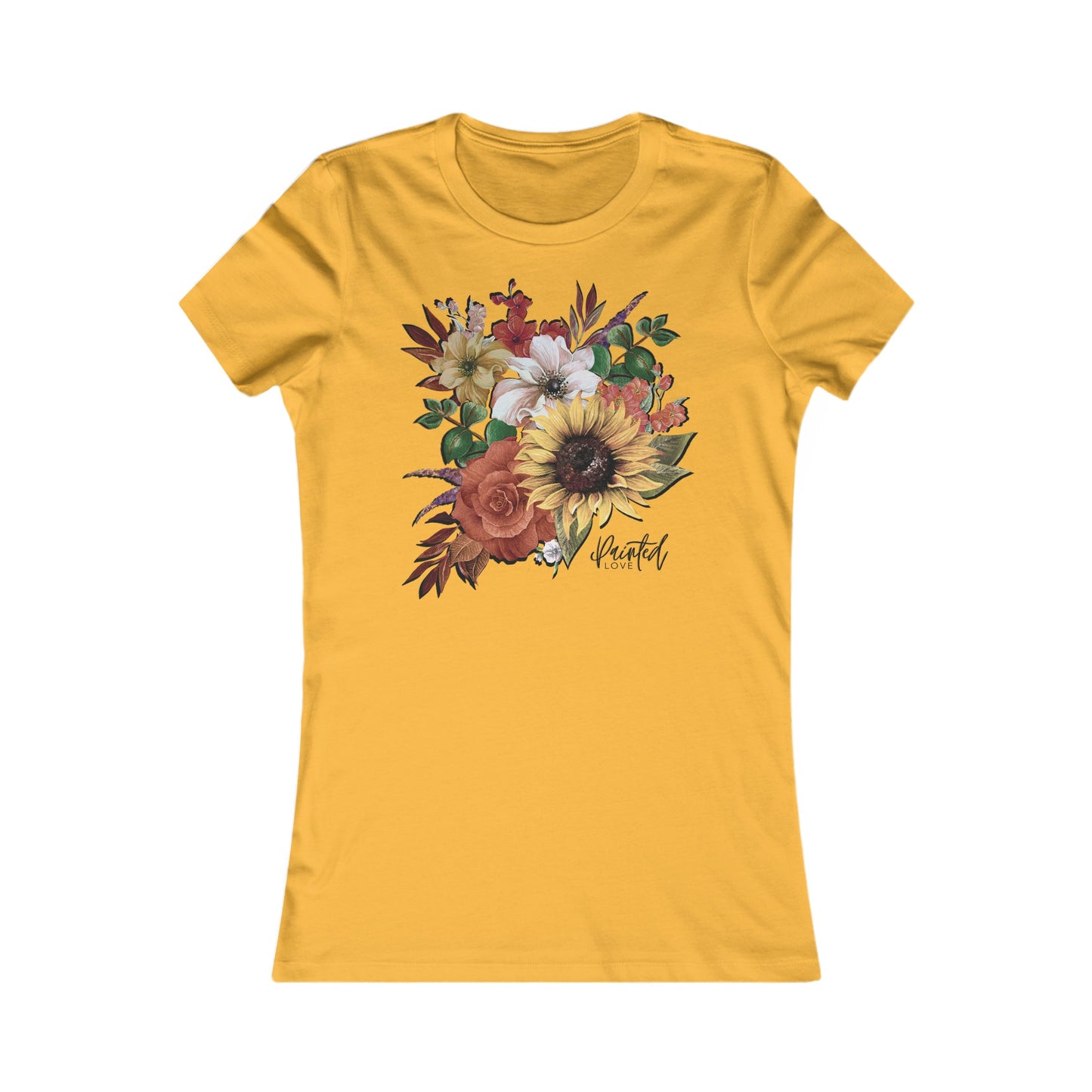 September Flowers Bouquet Women's Fitted Tee