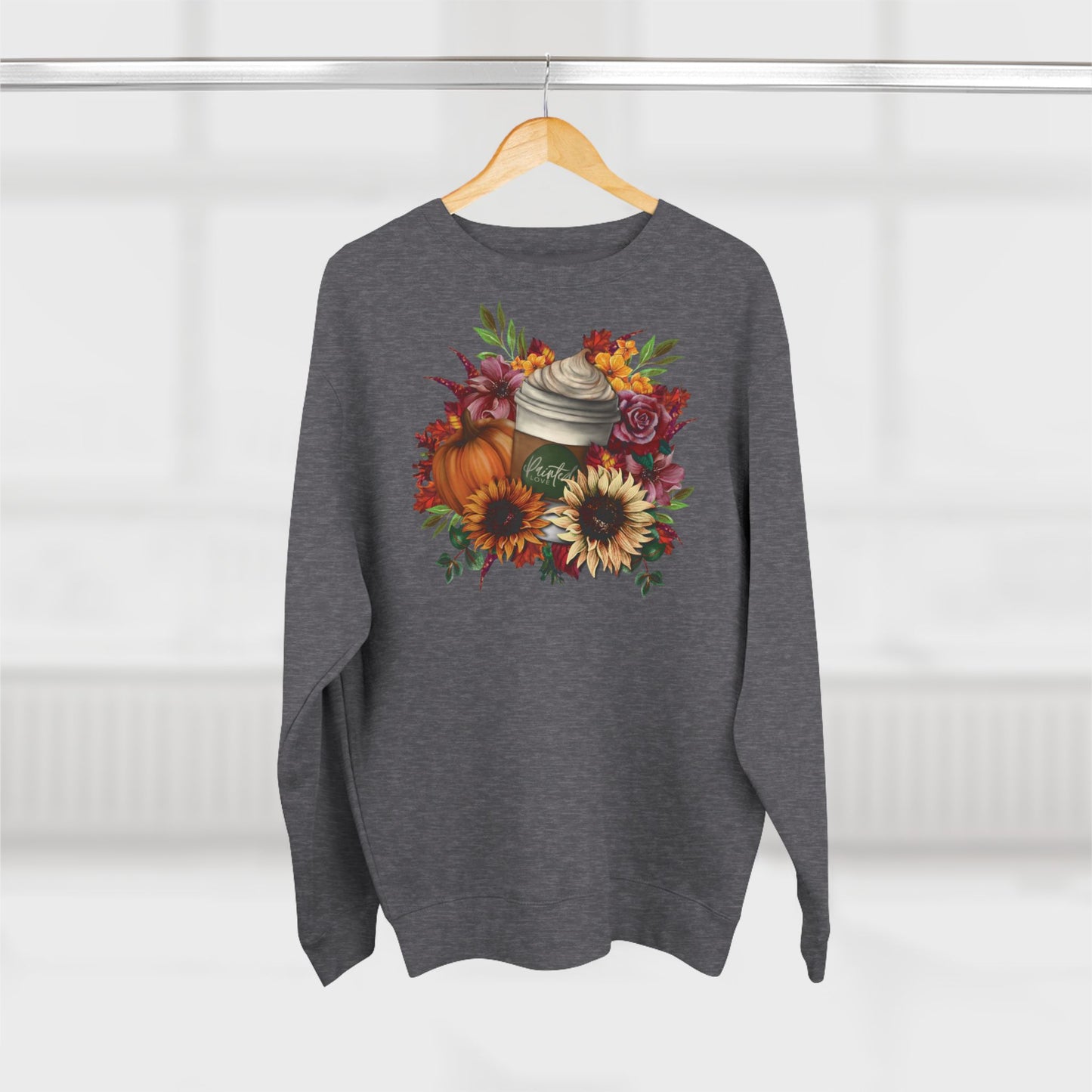 Pumpkin Spice Latte Floral Sweatshirt