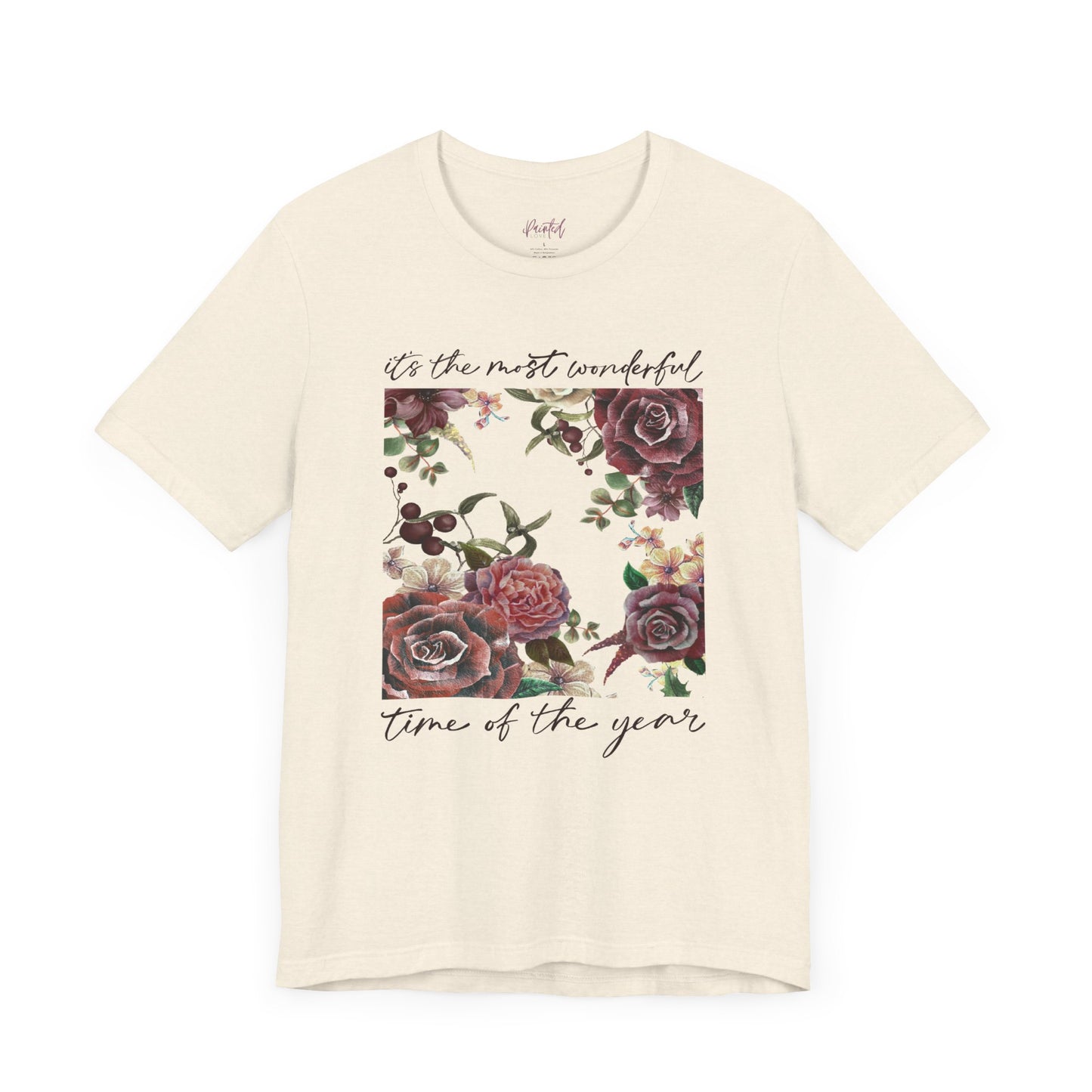 Vintage Floral Christmas T-Shirt