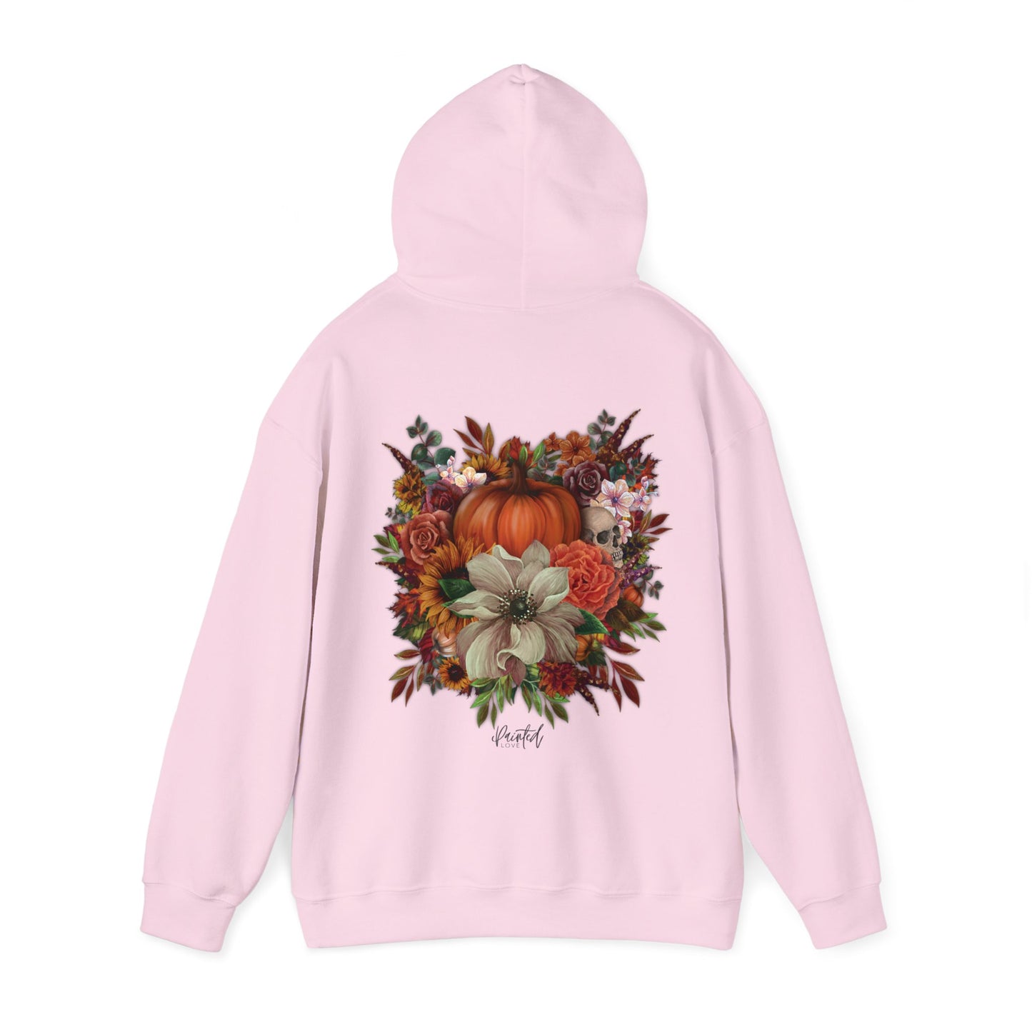 Halloween Flowers Back Hoodie