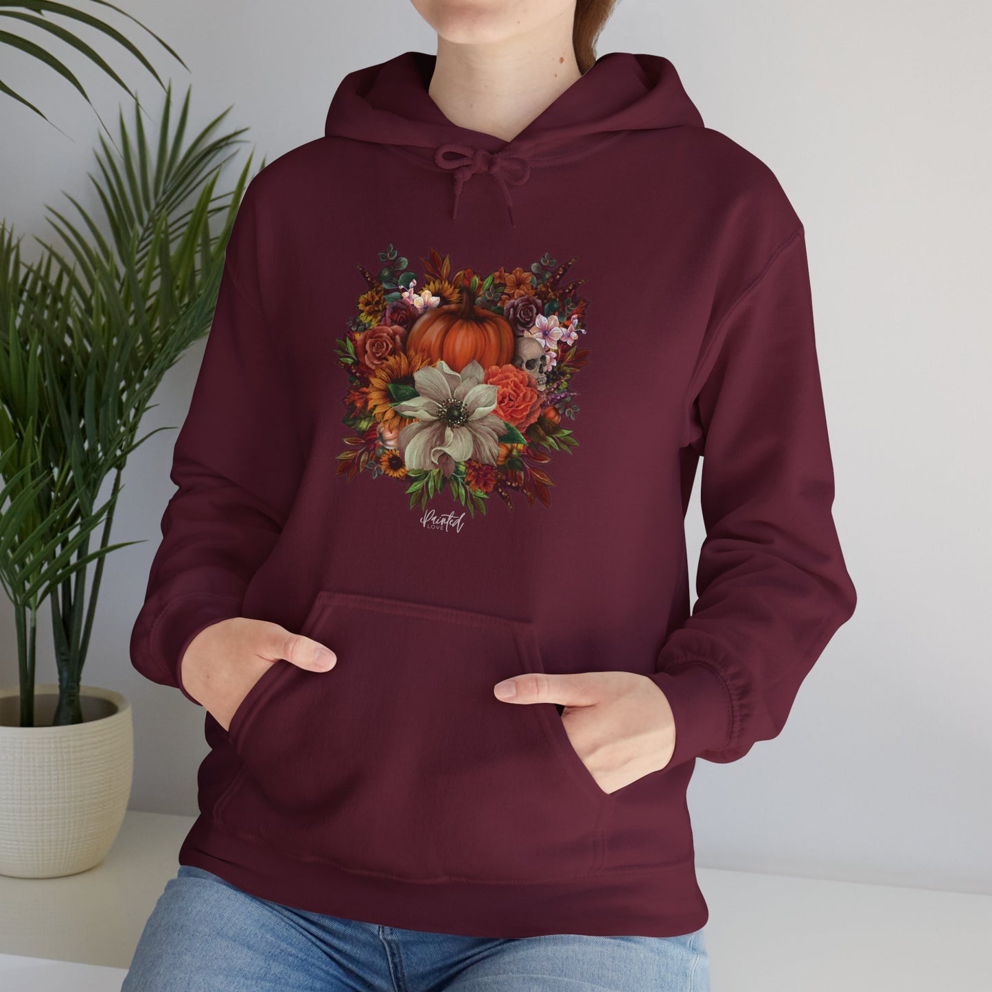 Halloween Floral Hoodie