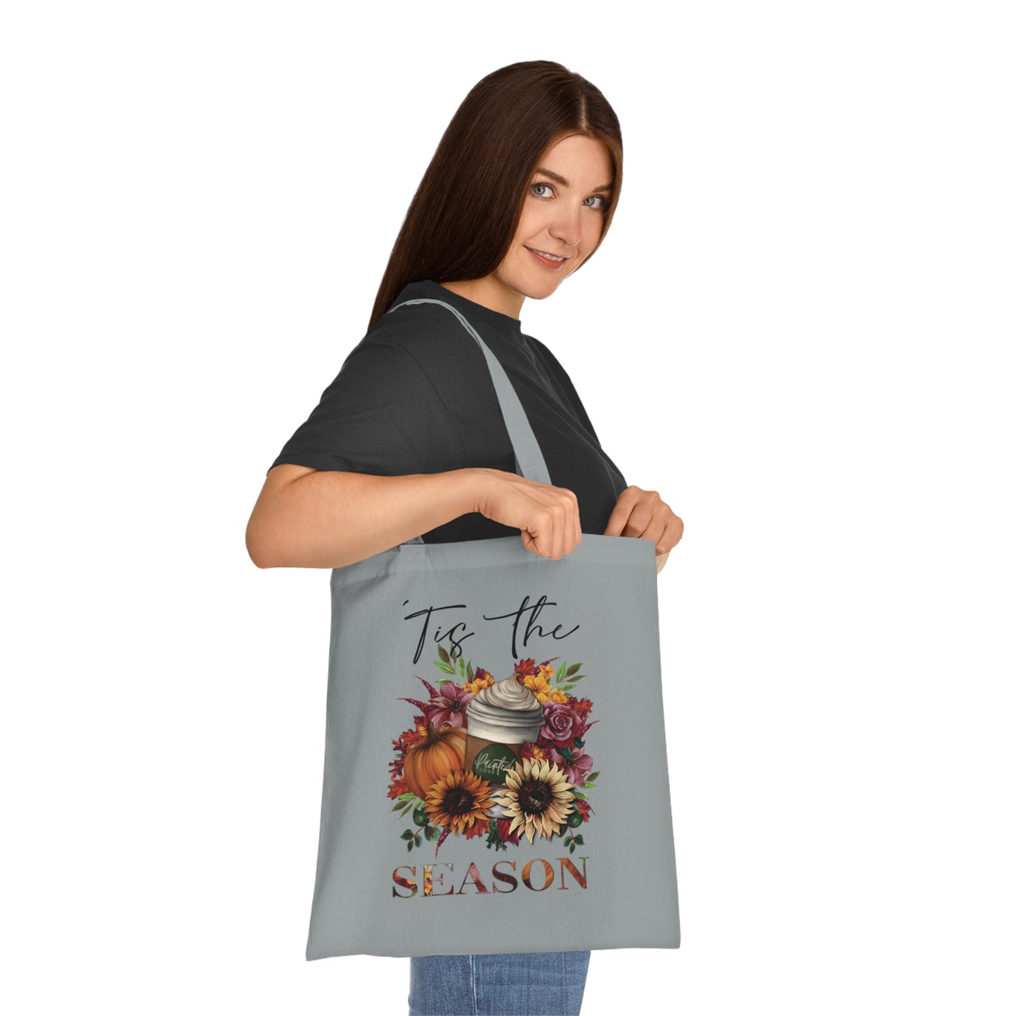 “‘Tis the Season” Pumpkin Spice Latte inspired Halloween Tote Bag