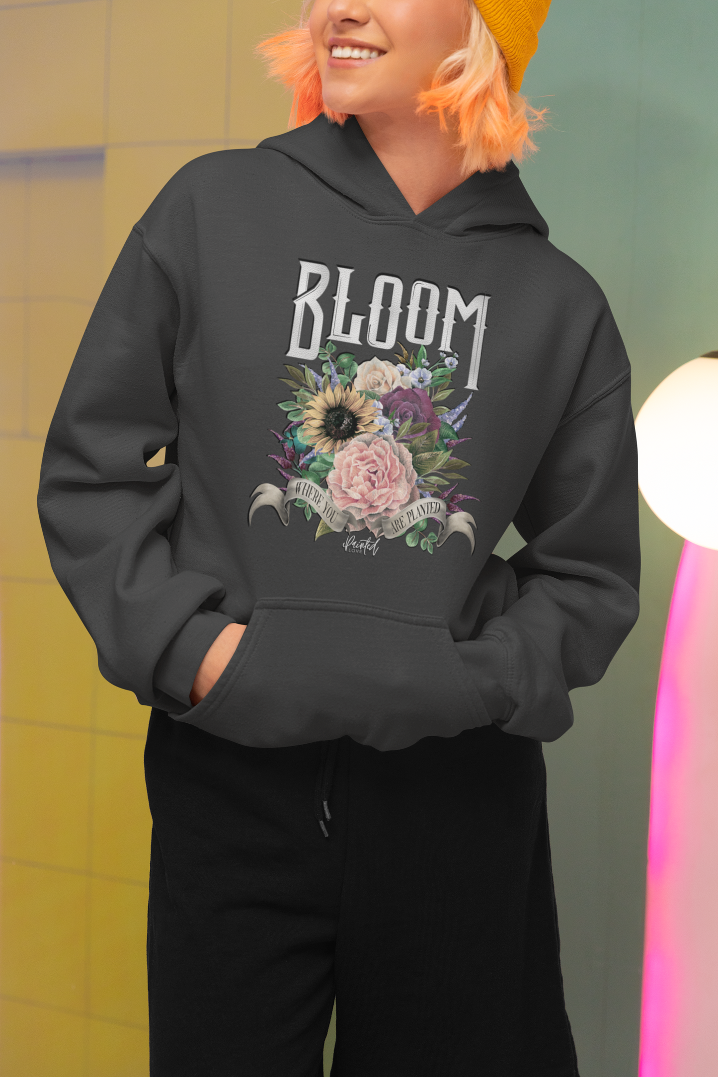 “Bloom Where You Are Planted” Unisex Hoodie