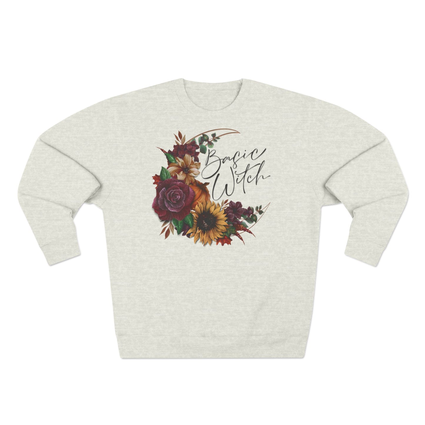 “Basic Witch” Halloween Floral Sweatshirt