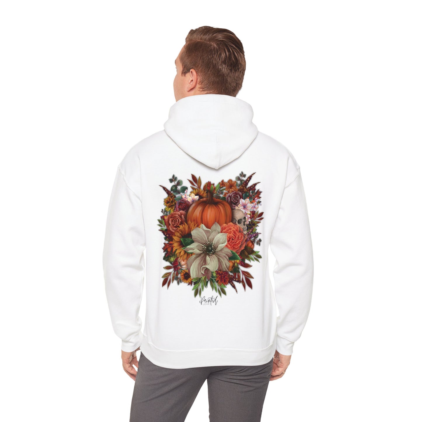 Halloween Flowers Back Hoodie