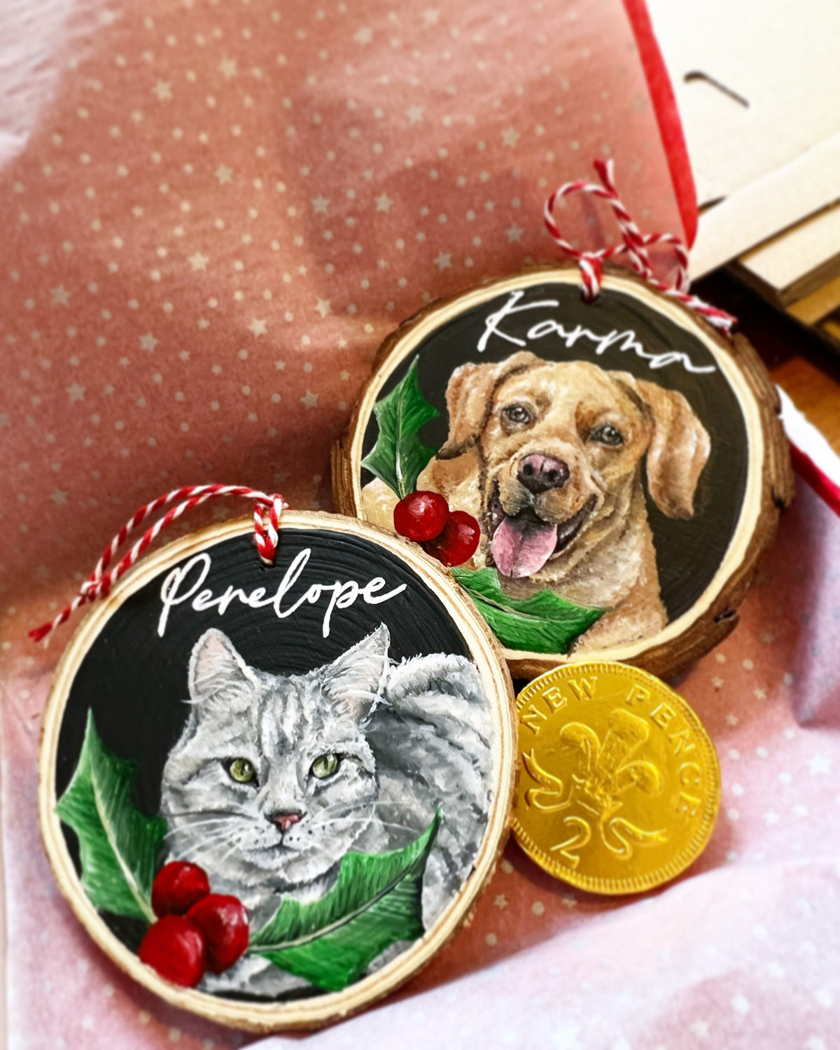 Hand Painted Pet Portrait Decoration PRE ORDER FOR NOVEMBER