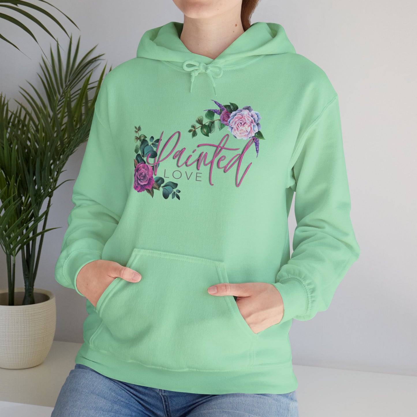 Painted Love Customs Floral Logo Hoodie