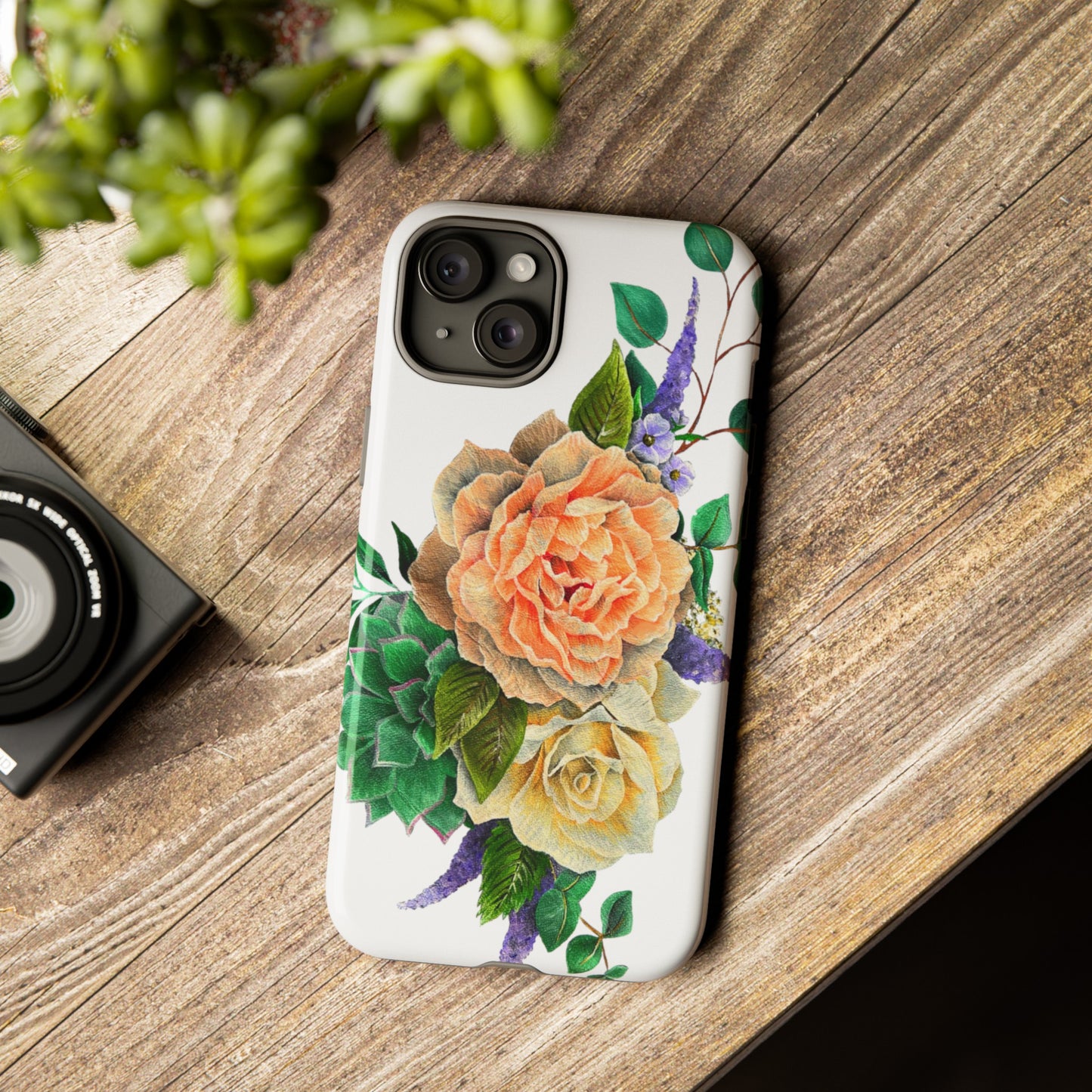 Painted Love Customs Floral Phone Case