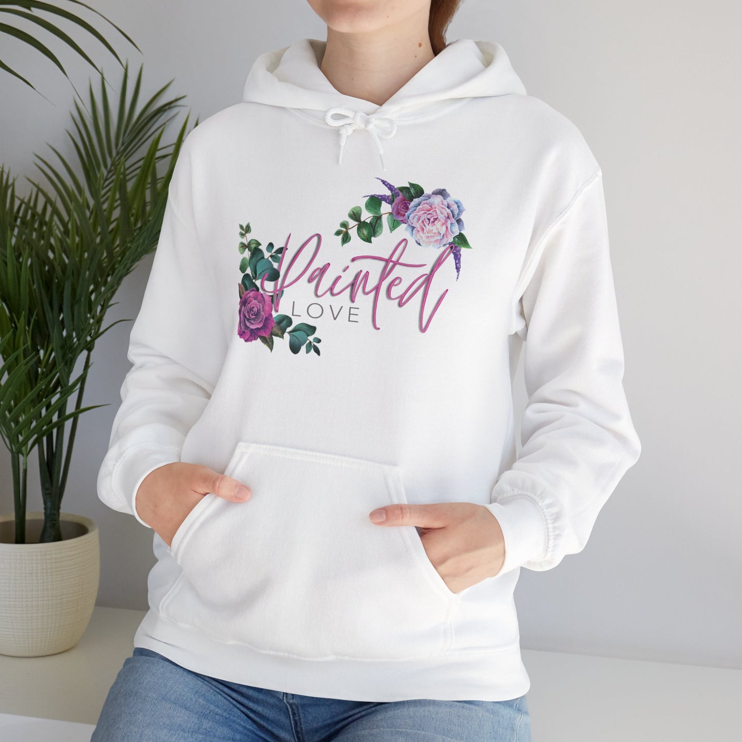 Painted Love Customs Floral Logo Hoodie