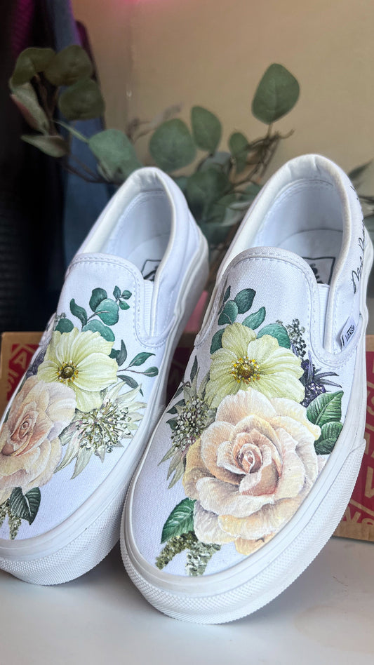 Hand Painted Vans Slip-ons