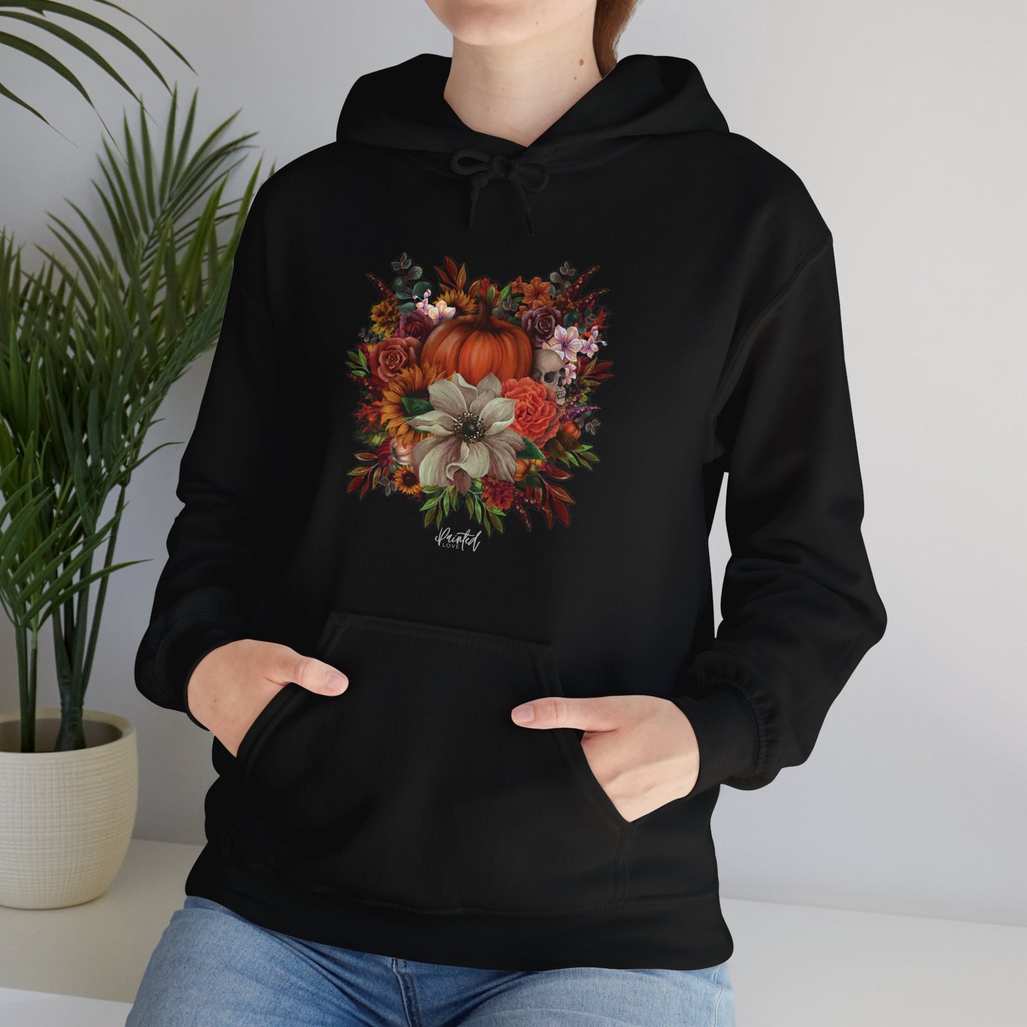 Halloween Floral Hoodie