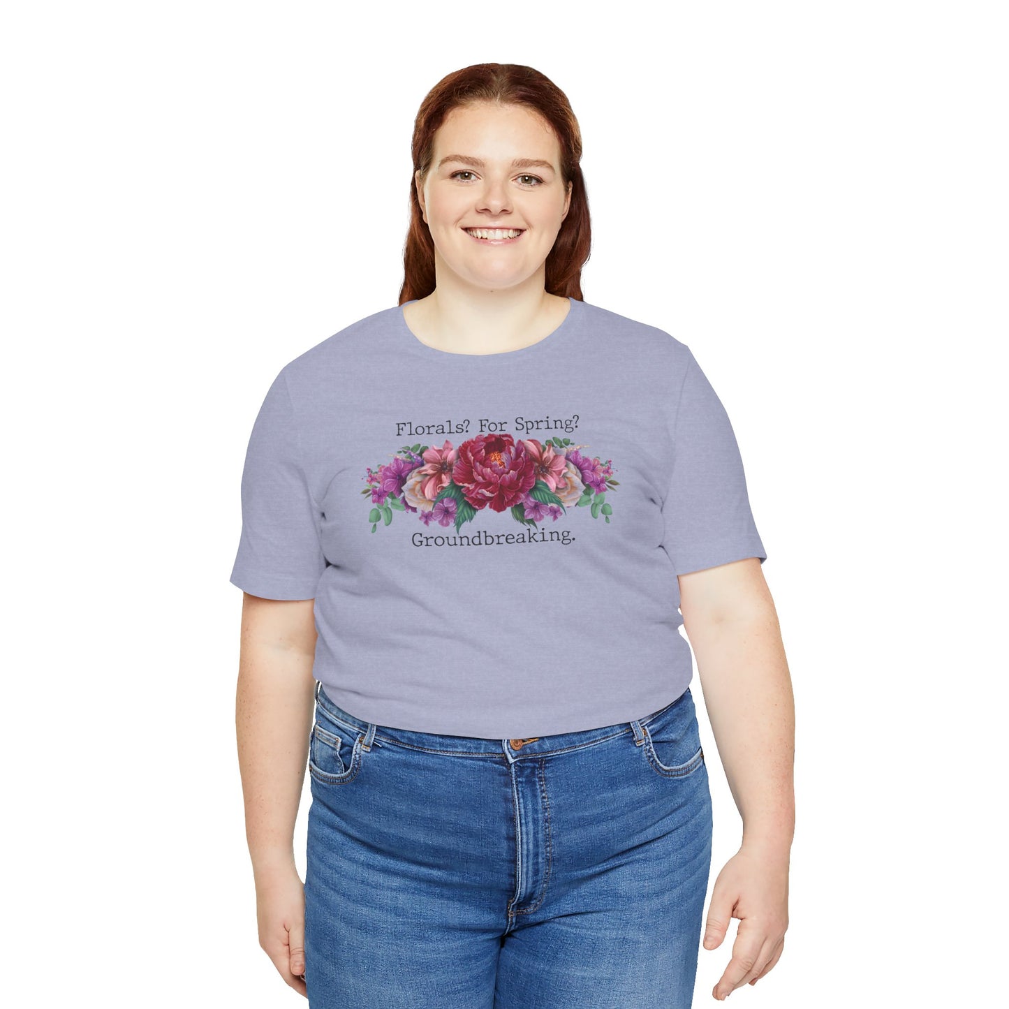 Floral Tee - Hand Painted Spring Flowers Unisex Tshirt